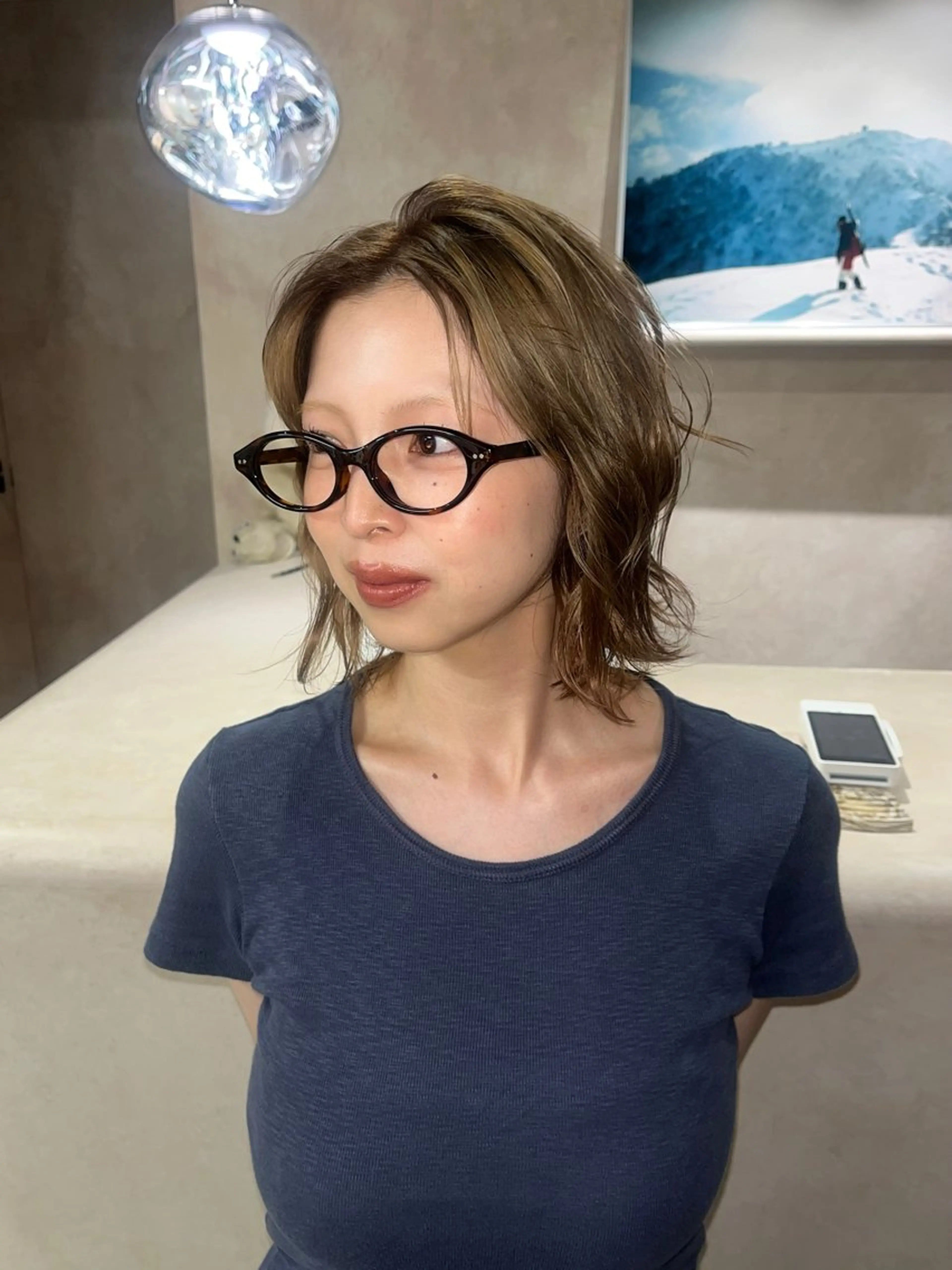 セミロング カラー ブリーチ ヘアカラー Bërg所属・Bërg mimi ‎ ౨ৎ⋆のヘアスタイル