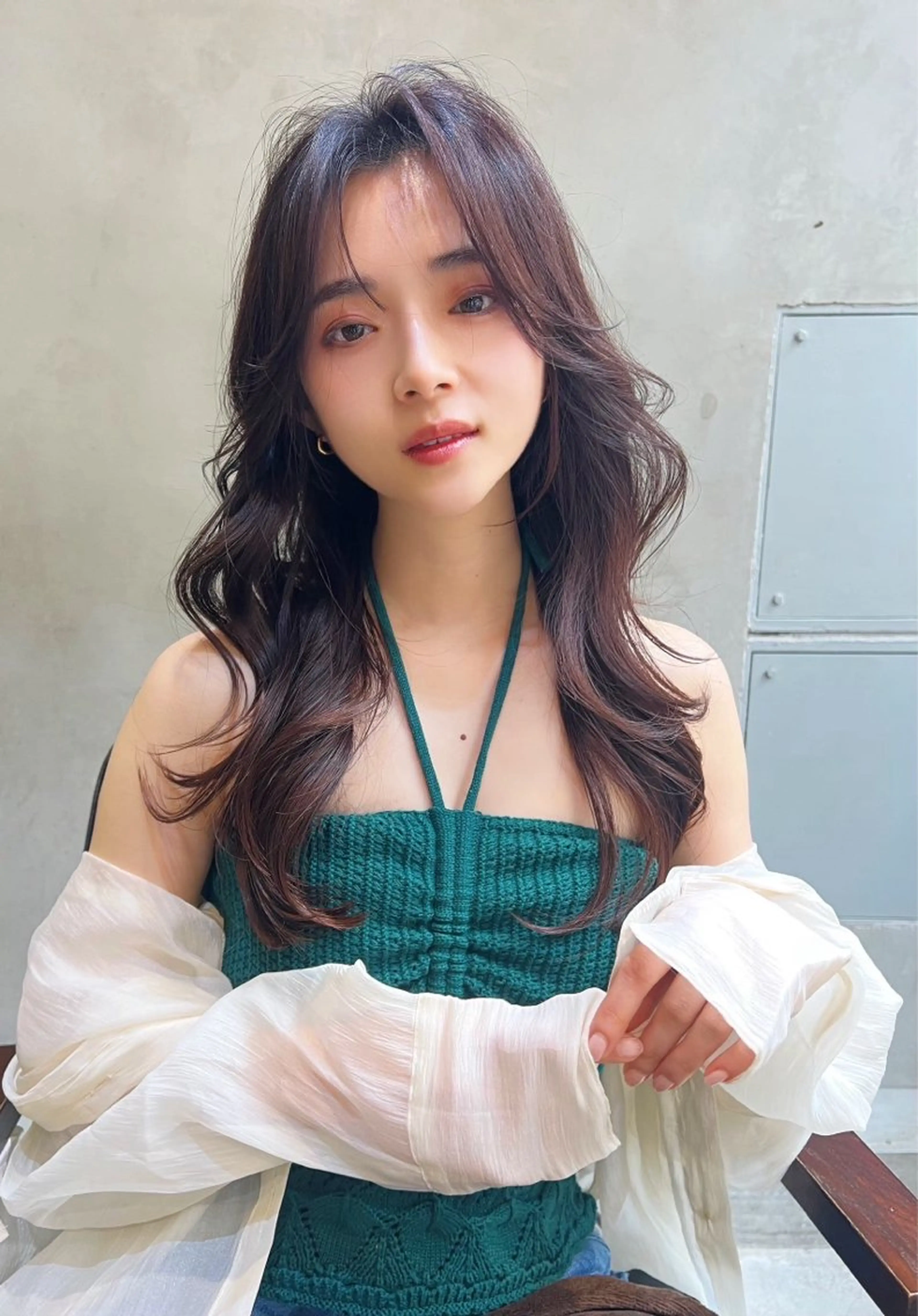 ロング カラー カット ヘアカラー トリートメント Ameri 新宿所属・新宿/透明感カラー/ 髪質改善/桜良のヘアスタイル