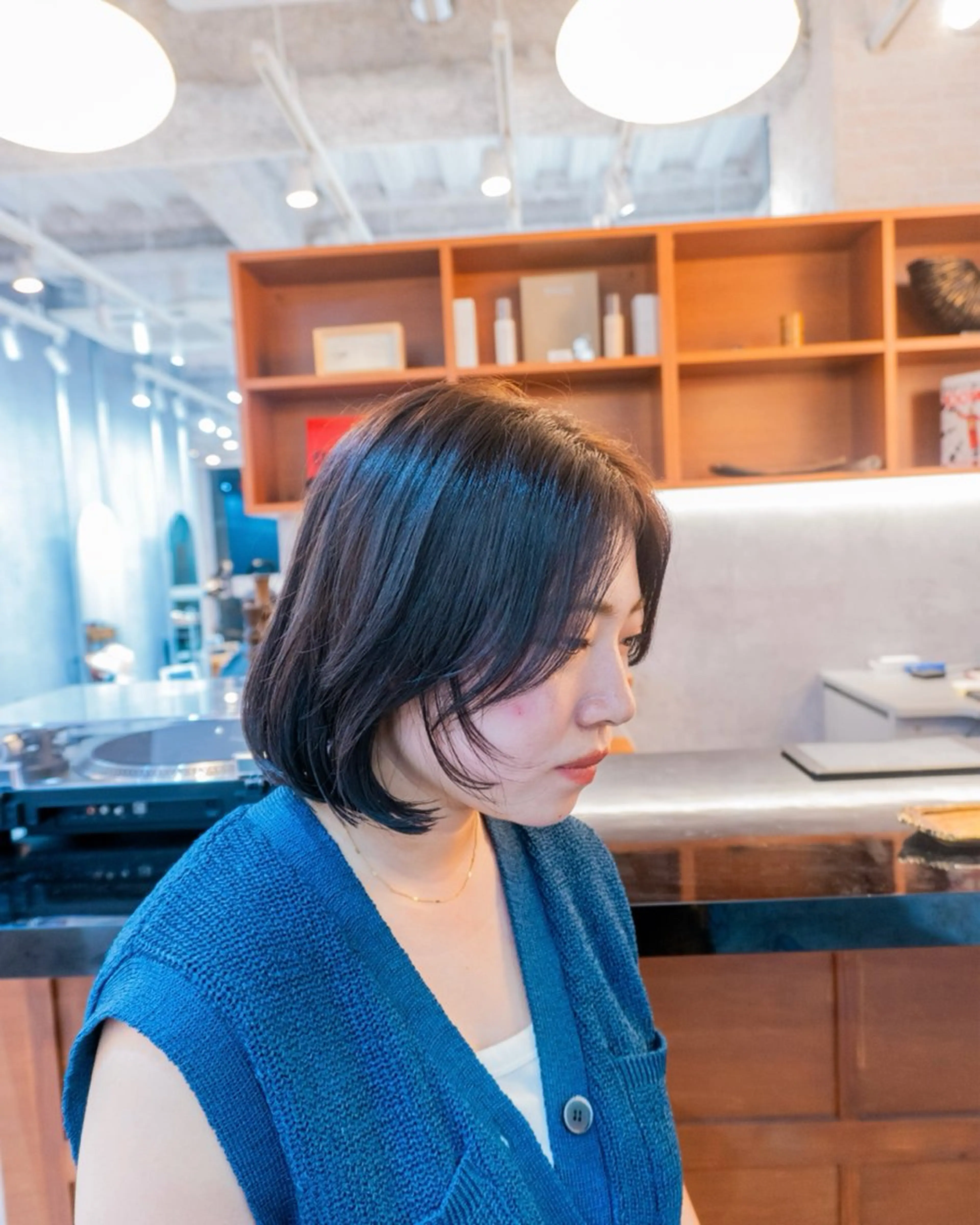 ショート ボブ 顔周りカット 韓国風ヘア レイヤーカット オルチャンヘア benji_名駅店所属・原颯希/ ボブ/ショートのヘアスタイル