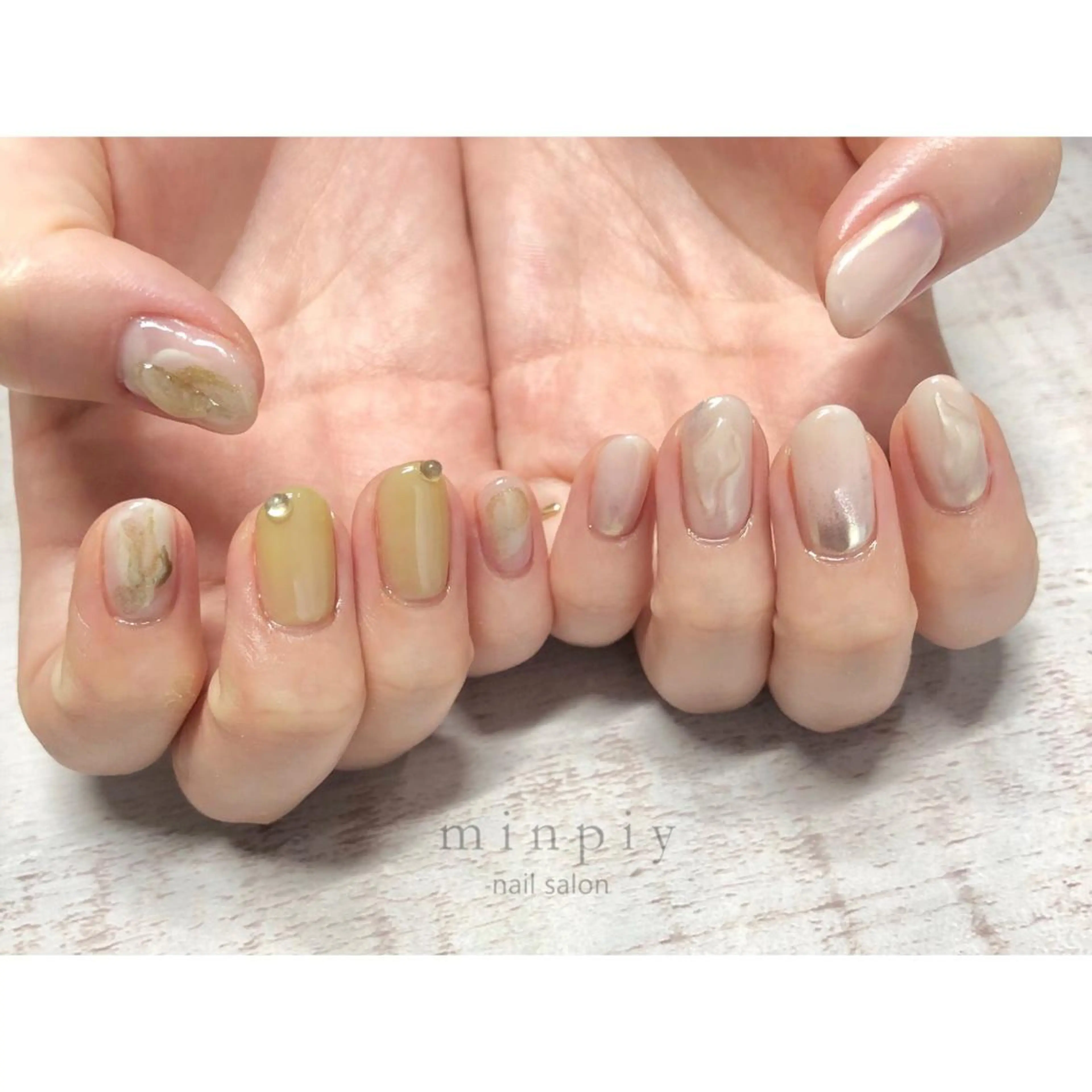 ネイル 𖡼 yumenoのネイルデザイン