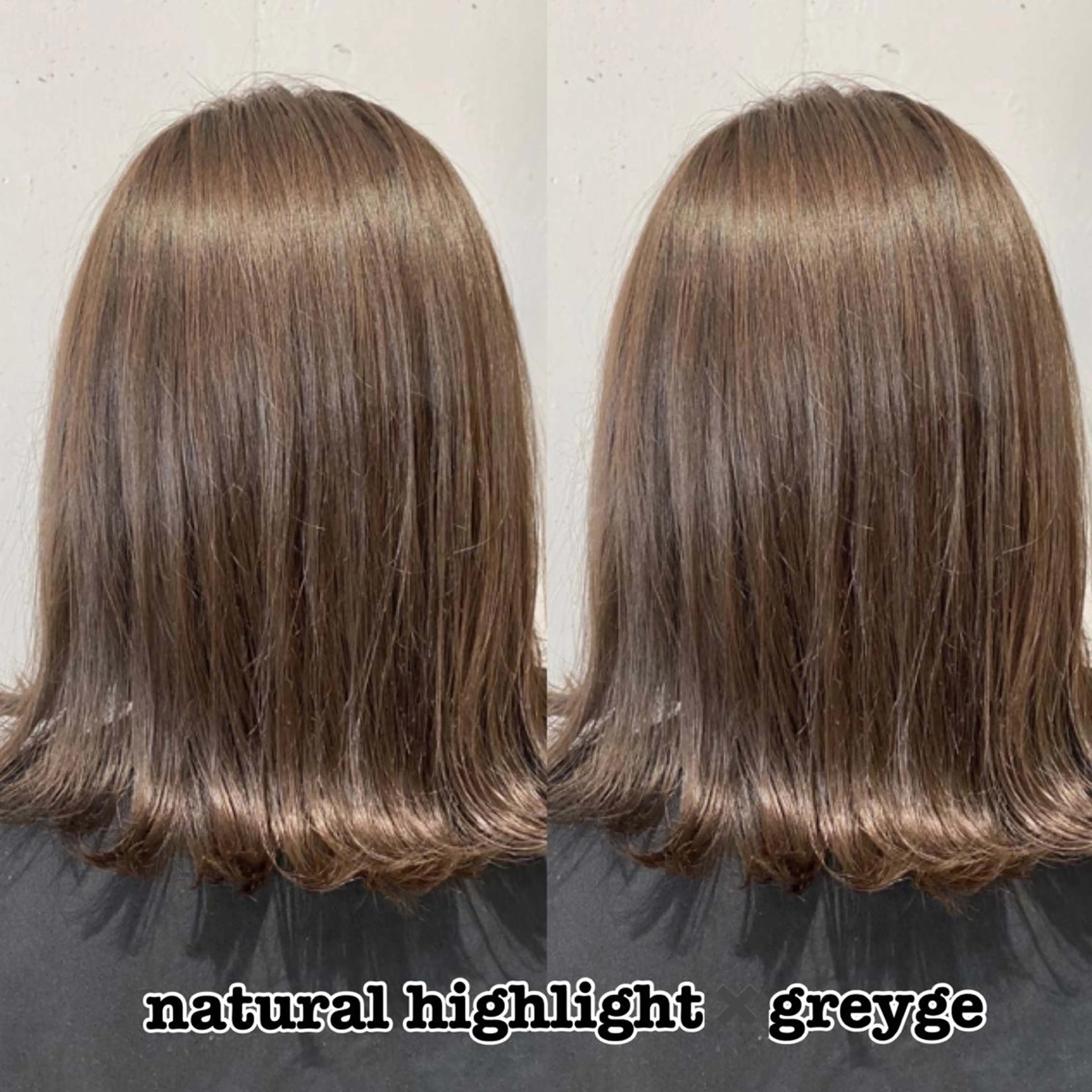 ミディアム カラー グレージュ ハイライトカラー ハイライト SALOWIN調布店所属・ツヤ髪師 kichiのヘアスタイル