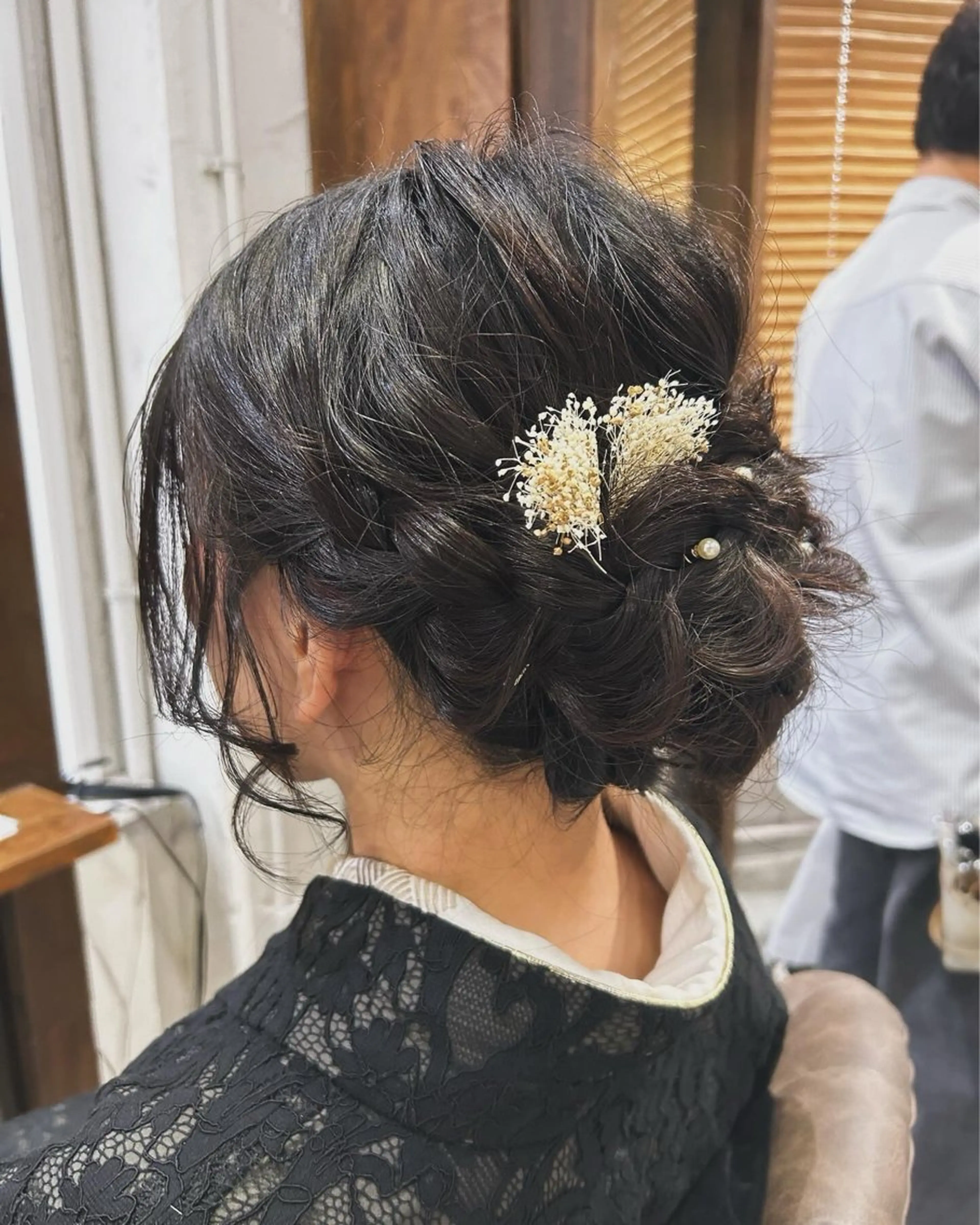 ミディアム ヘアアレンジ 結婚式・ブライダル 🦄HITOMI 🦄MEMEのマツエク・マツパデザイン