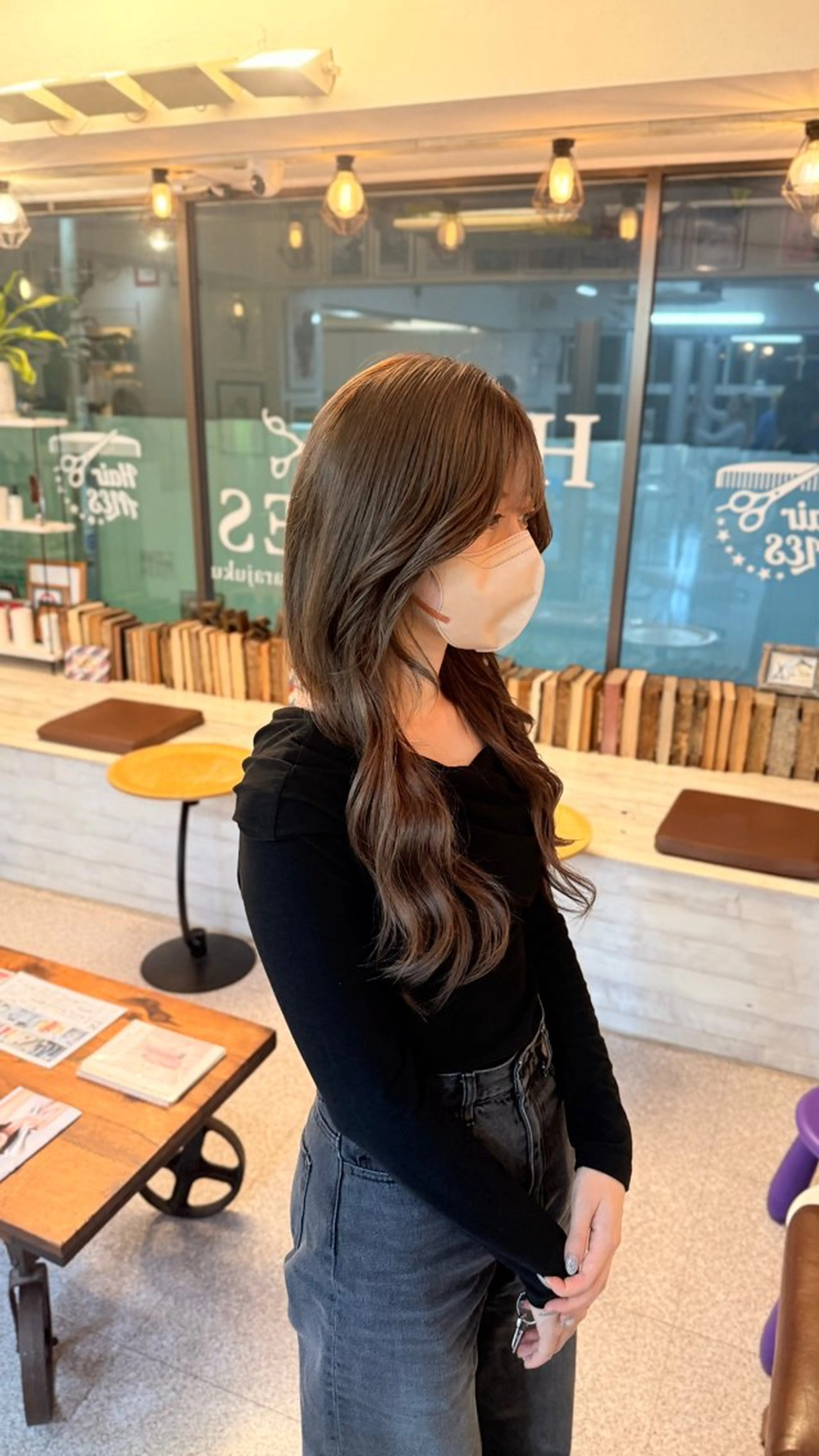 ロング カラー ヘアカラー エクステ ウルフレイヤー エクステ/kokiのヘアスタイル