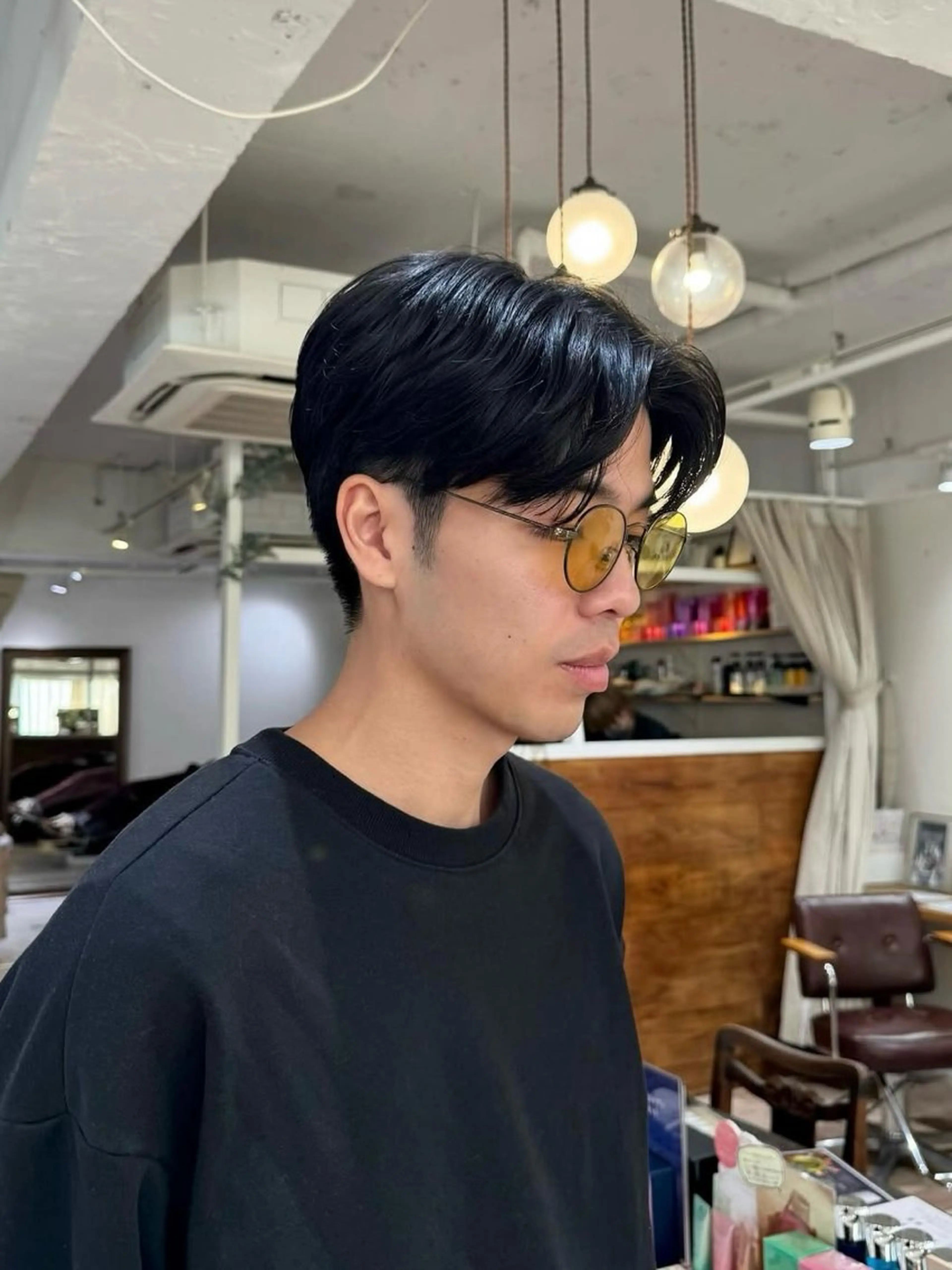 メンズ センターパート マッシュ メンズパーマ カット 𝙎𝙚𝙞𝙧𝙖 ☆カット/パーマのヘアスタイル