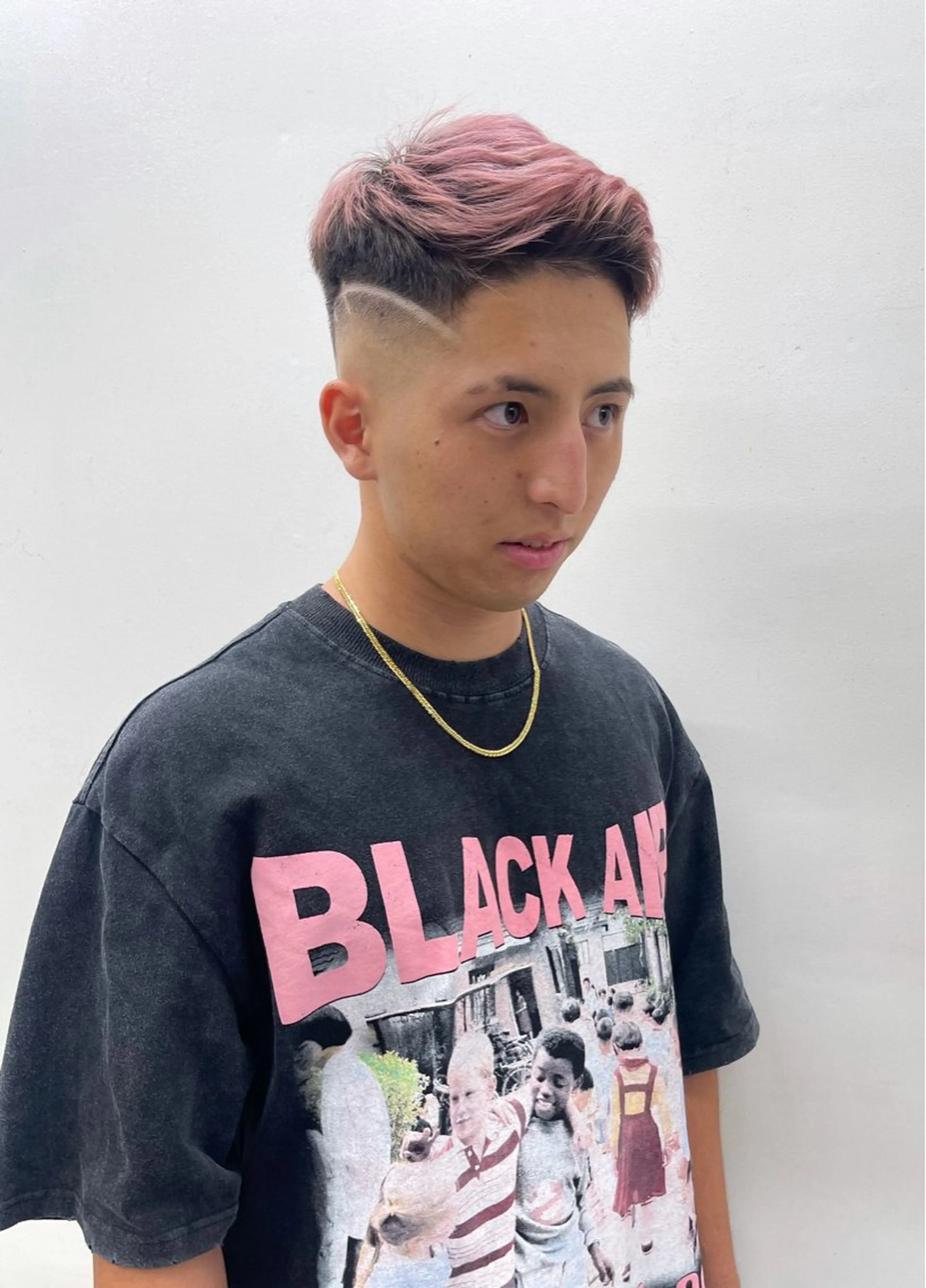 カラー メンズ ダブルカラー カット ヘアカラー 森本裕/オーナー/ スパイラルパーマのヘアスタイル