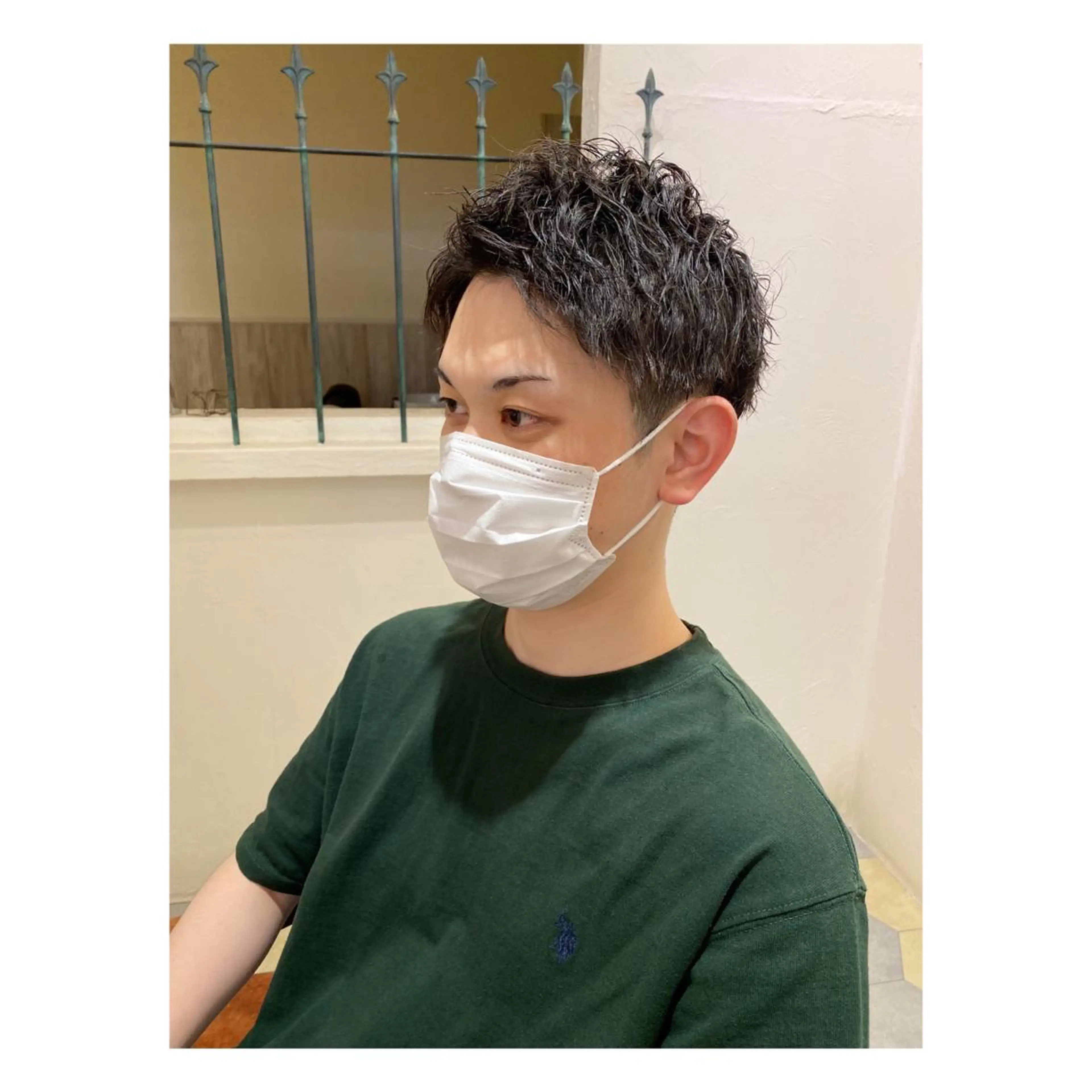 パーマ メンズ カット パーマ 菊池大一 溝の口パーマのヘアスタイル