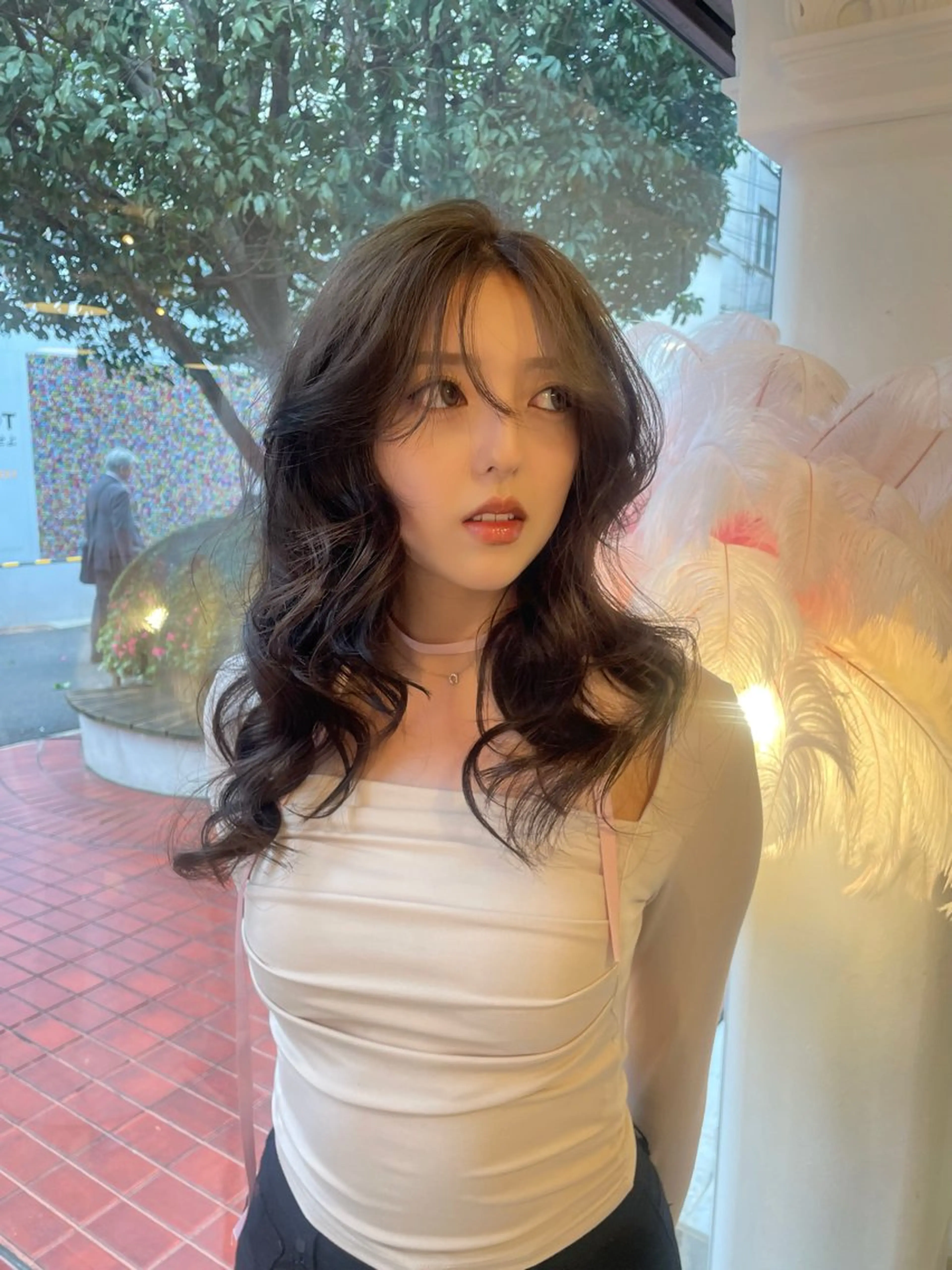 ヘアアレンジ ヘアカラー トリートメント ヘッドスパ ヘアセット HARUNA/原宿/ デザイン/カットのヘアスタイル