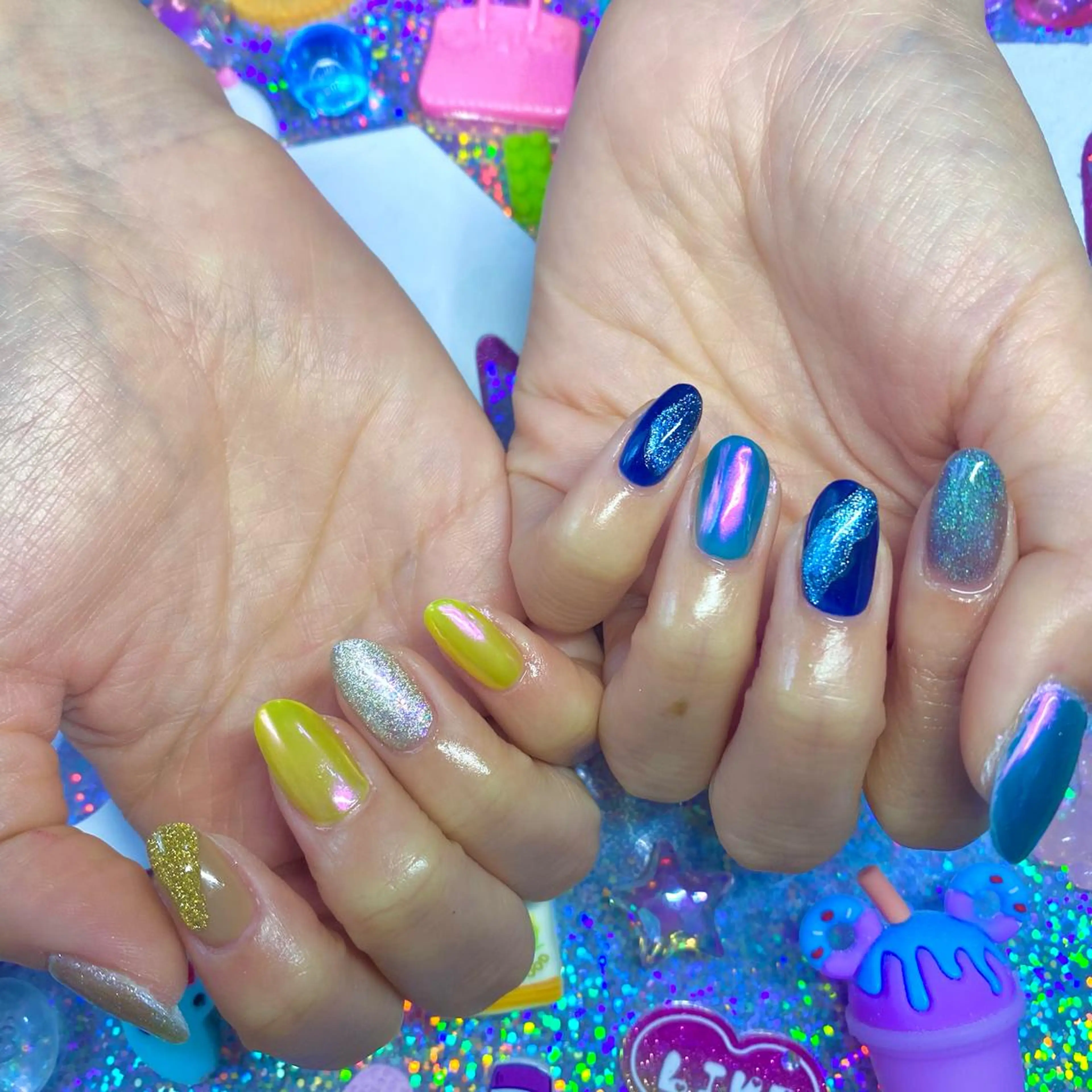 ネイル アートネイル クリアネイル ジェルネイル ニュアンスネイル オフィスネイル 8appy YUKITIN.Bのネイルデザイン