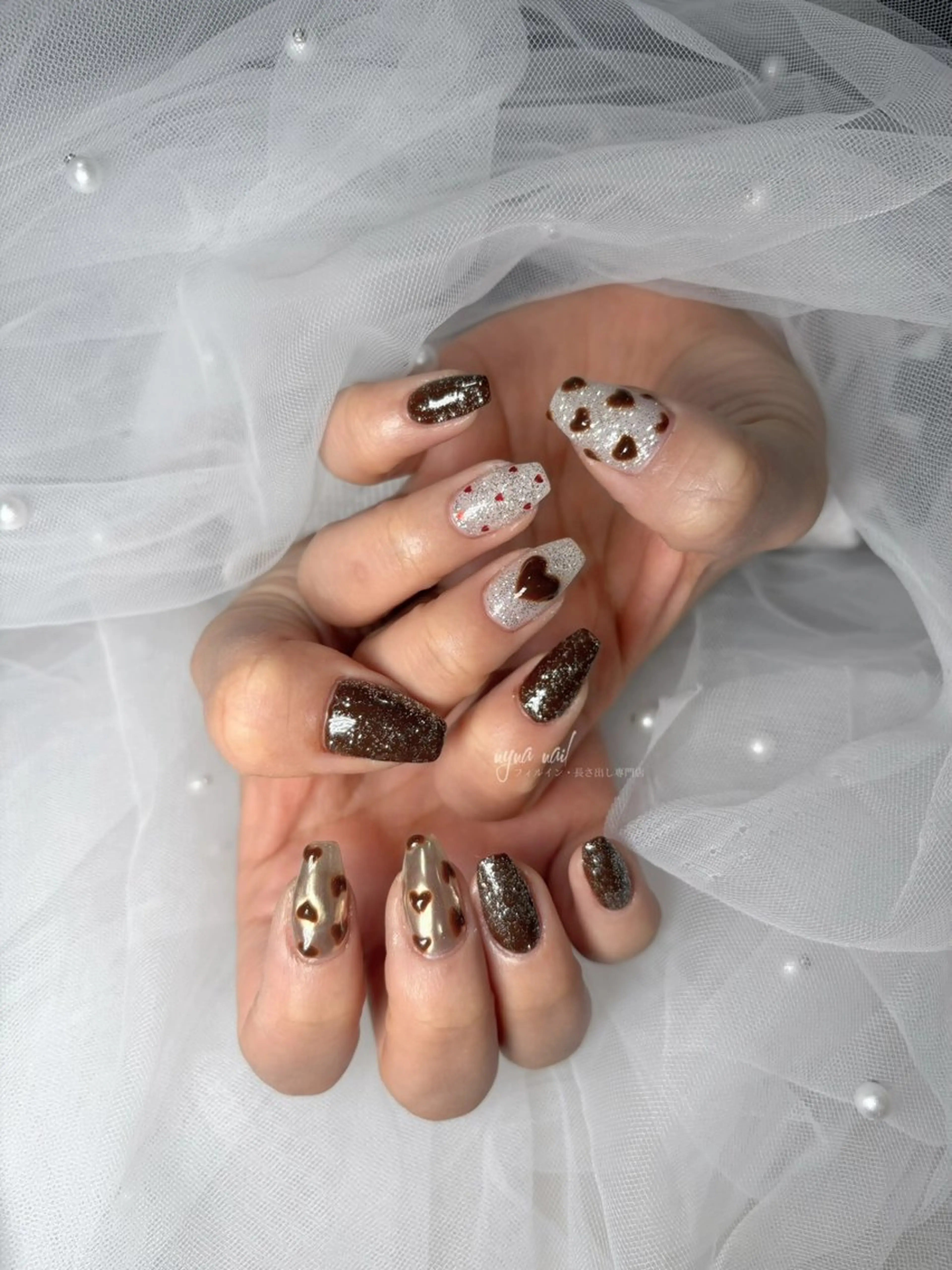 ネイル ハンドネイル 長さ出し専門 nynaのネイルデザイン