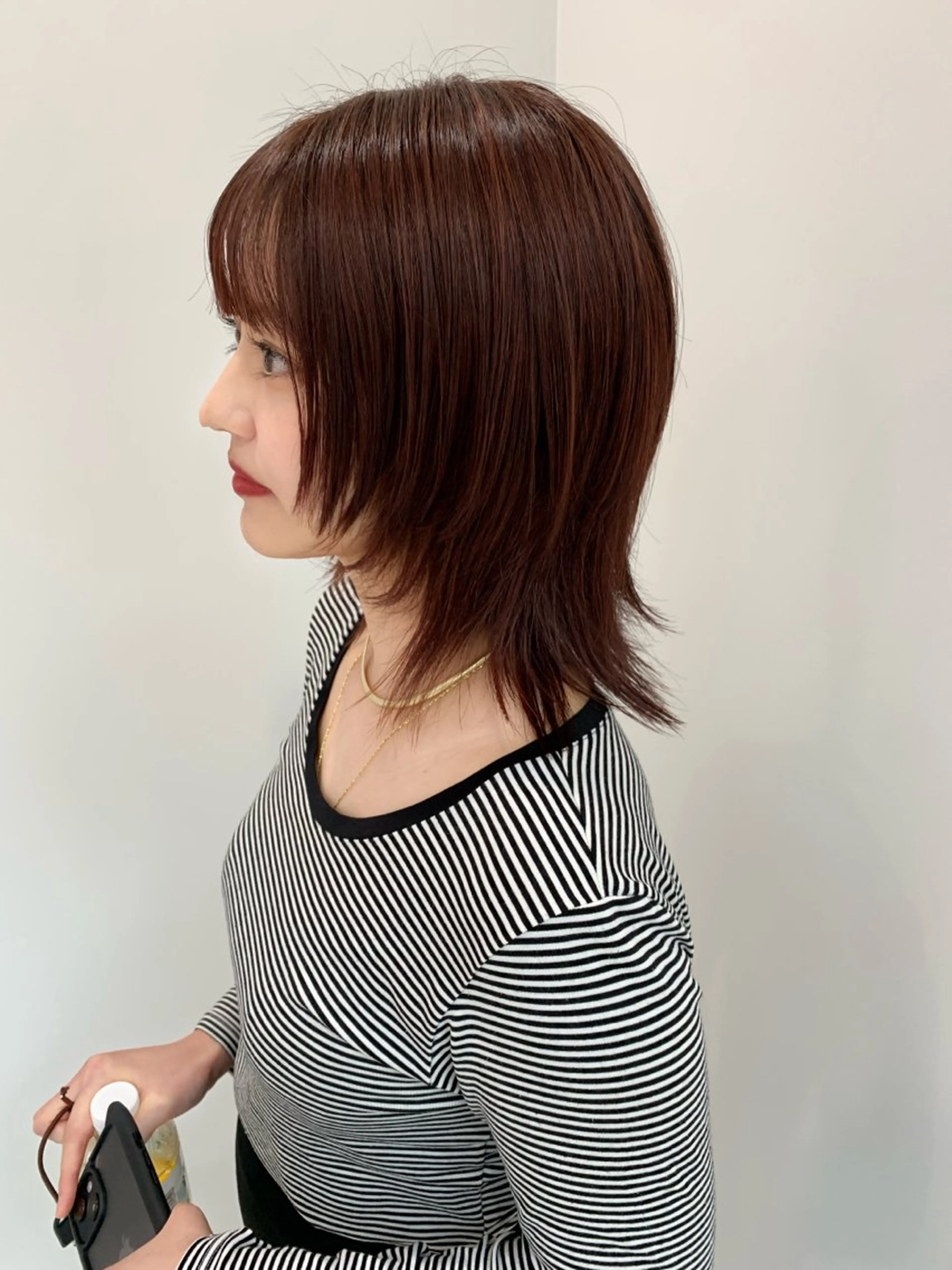 セミロング ウルフカット ヘアカラー LITTLE _KATOのヘアスタイル