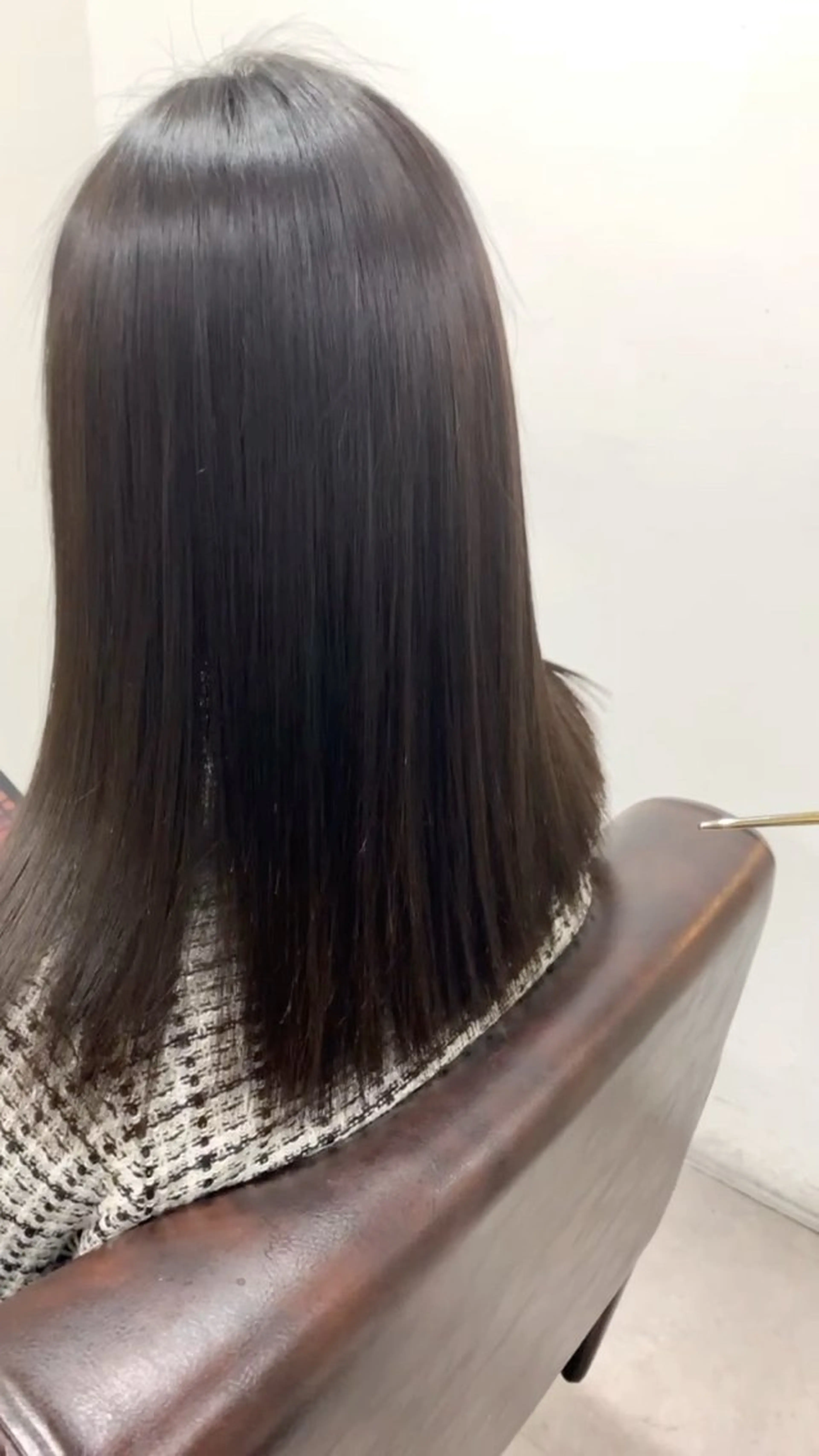 セミロング パーマ カット 縮毛矯正 トリートメント 中本 達也のヘアスタイル