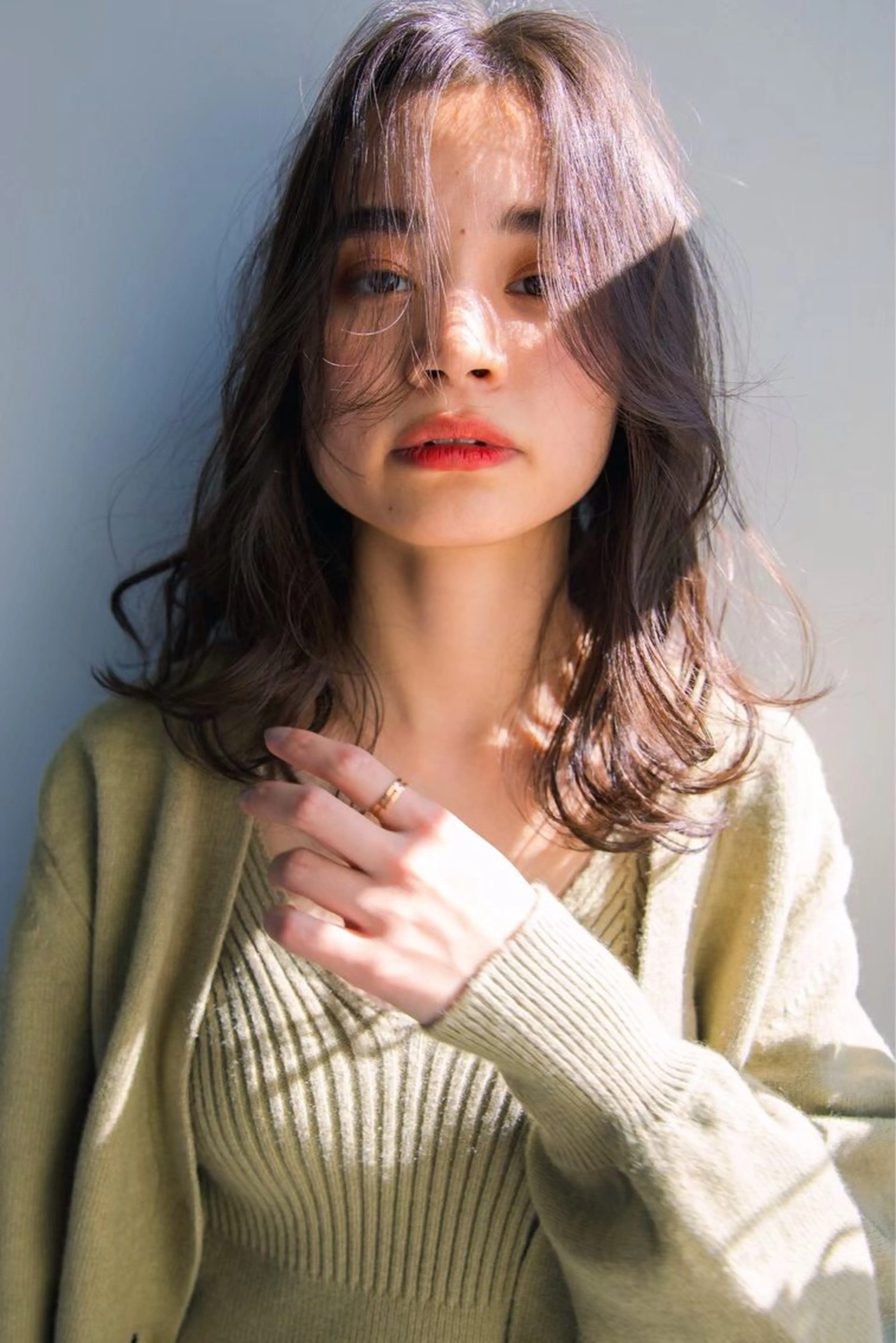 セミロング ヘアカラー トリートメント LAUREN 公式／大通のヘアスタイル