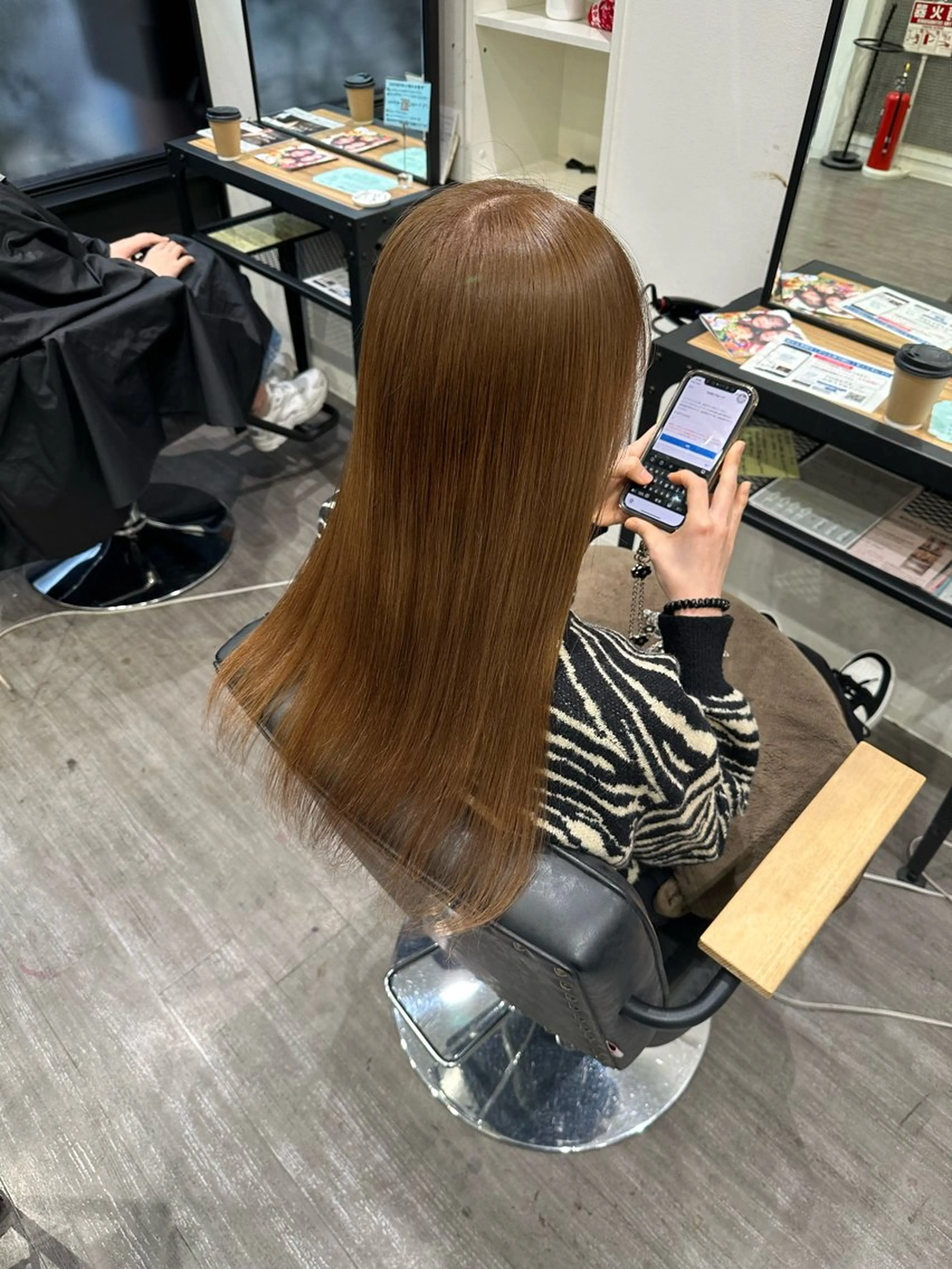 ロング カラー ベージュカラー ヘアカラー トリートメント 艶髪レイヤー上田 紗也🇰🇷💗のヘアスタイル