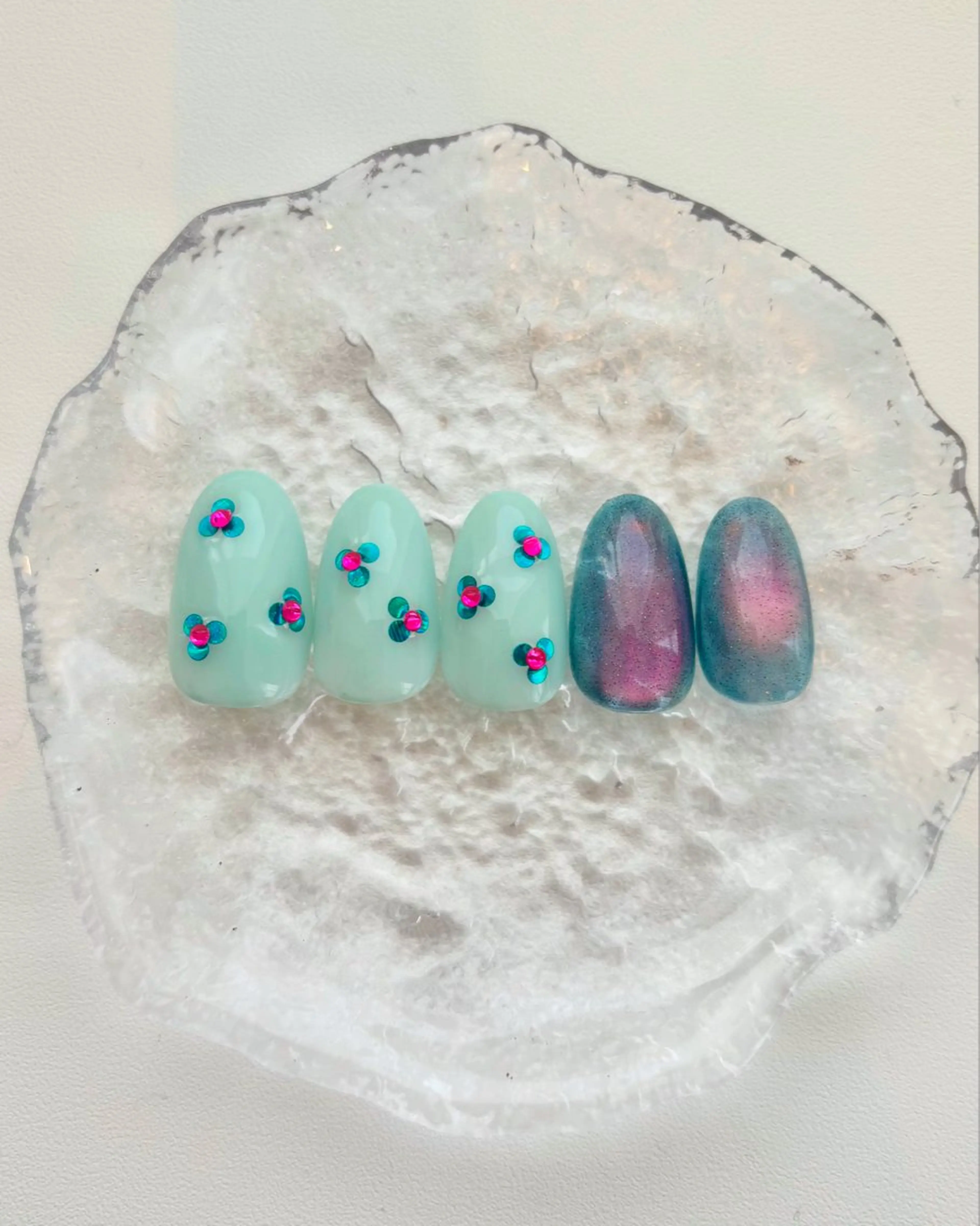 ネイル ハンドネイル ちゅるんネイル🎀 Yuriのネイルデザイン