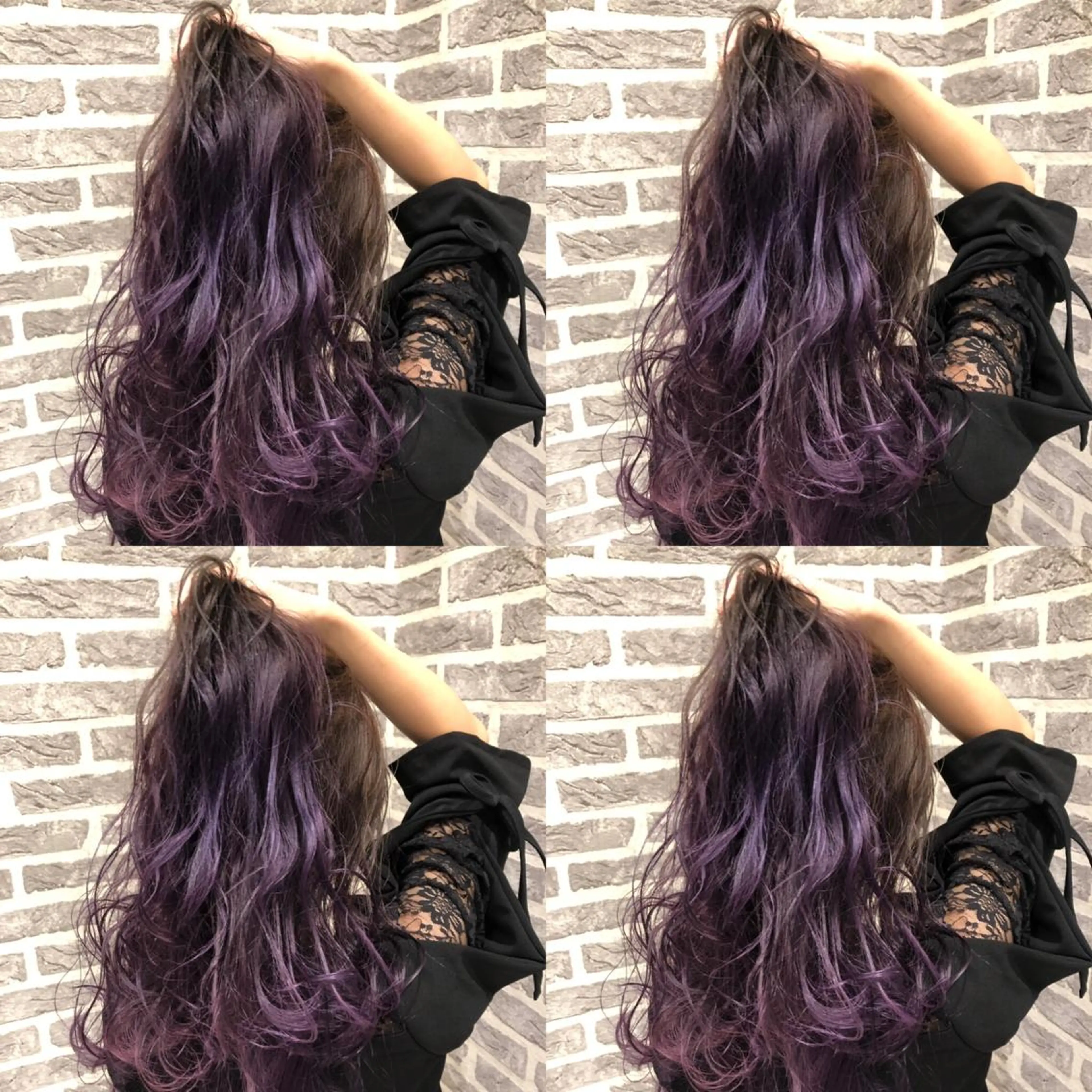 セミロング カラー グラデーションカラー 飯田 祥哉のヘアスタイル