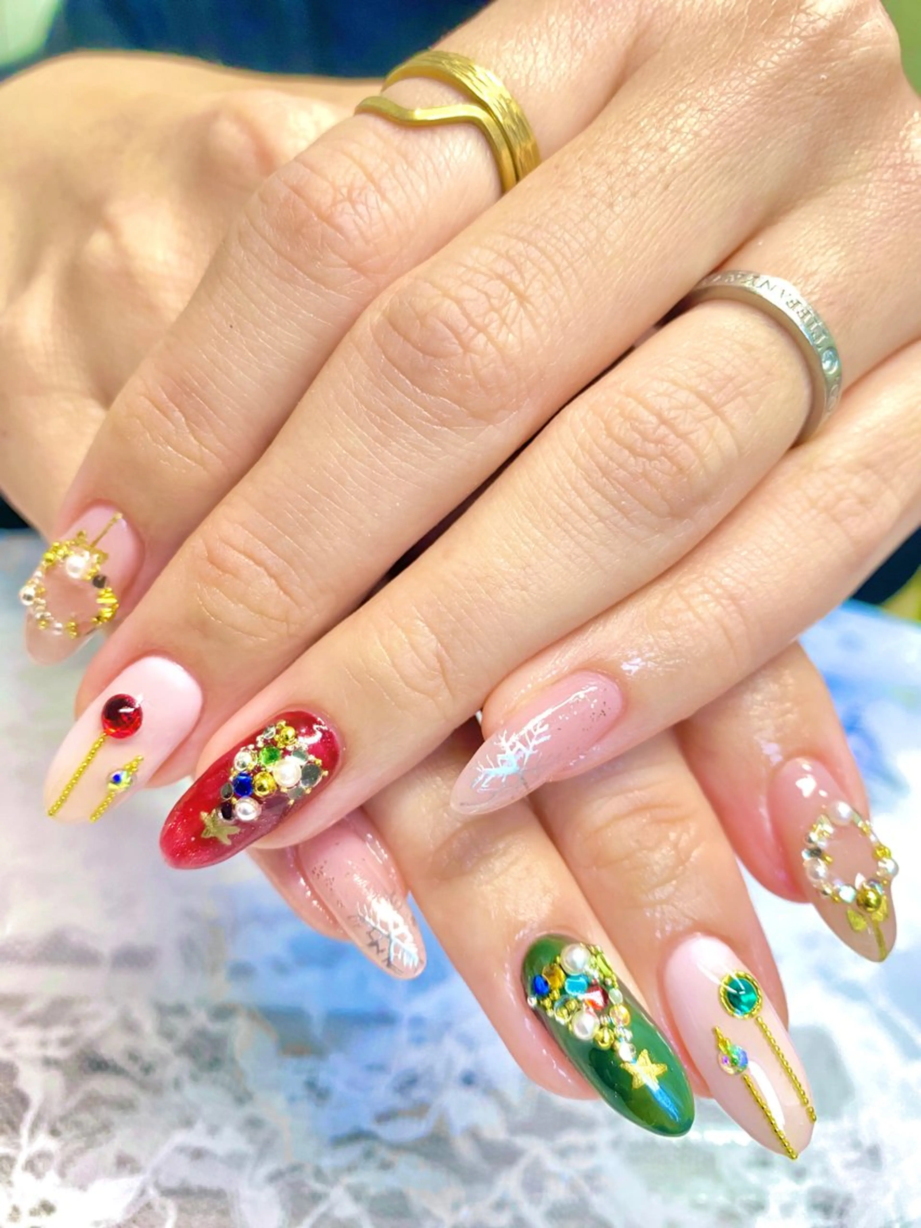 ネイル 冬ネイル クリスマス HandS ネイル 自宅サロンのネイルデザイン