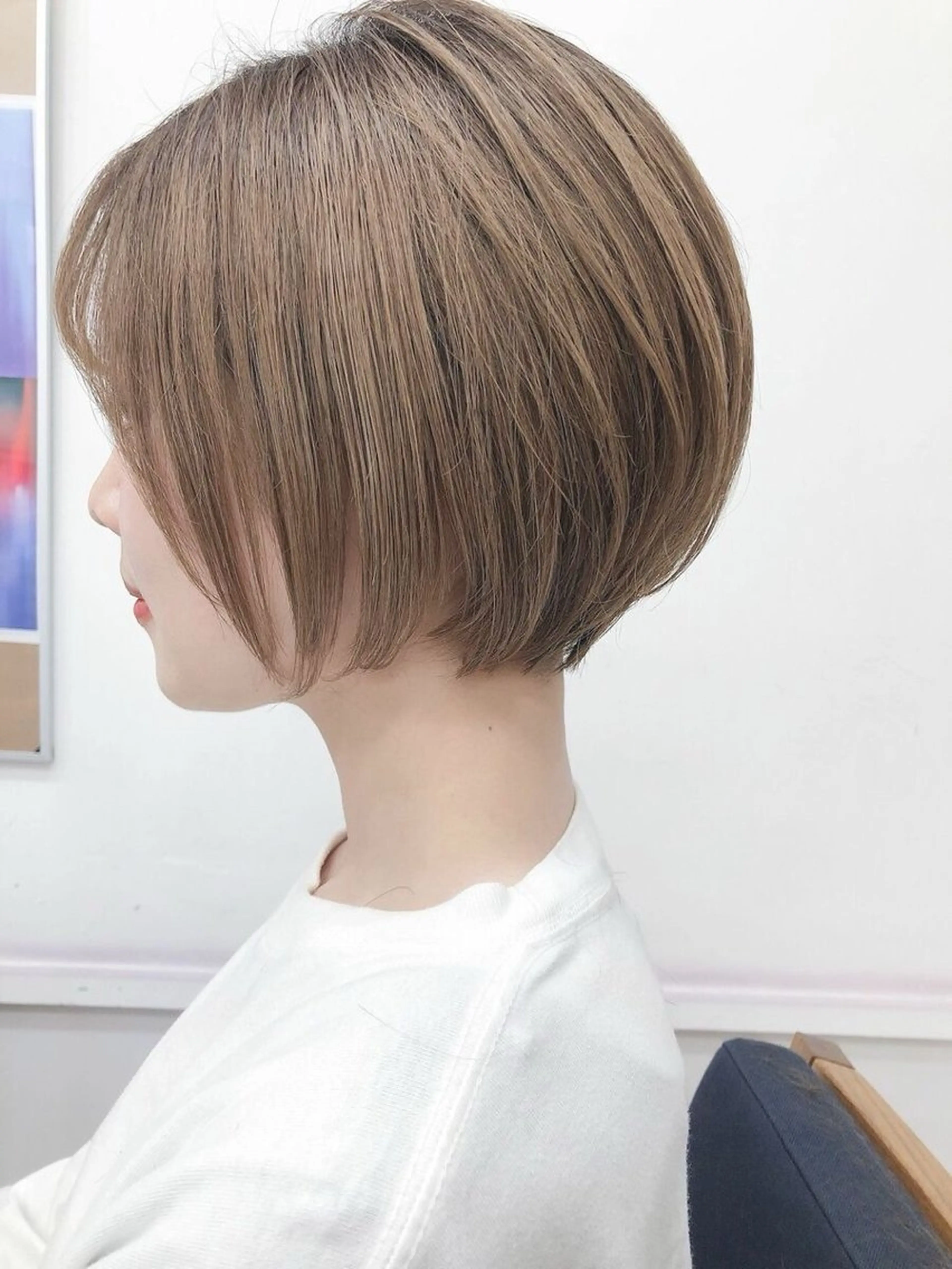 ショート カラー カット ヘアカラー トリートメント 表参道/赤み無し 透明感 colorのヘアスタイル