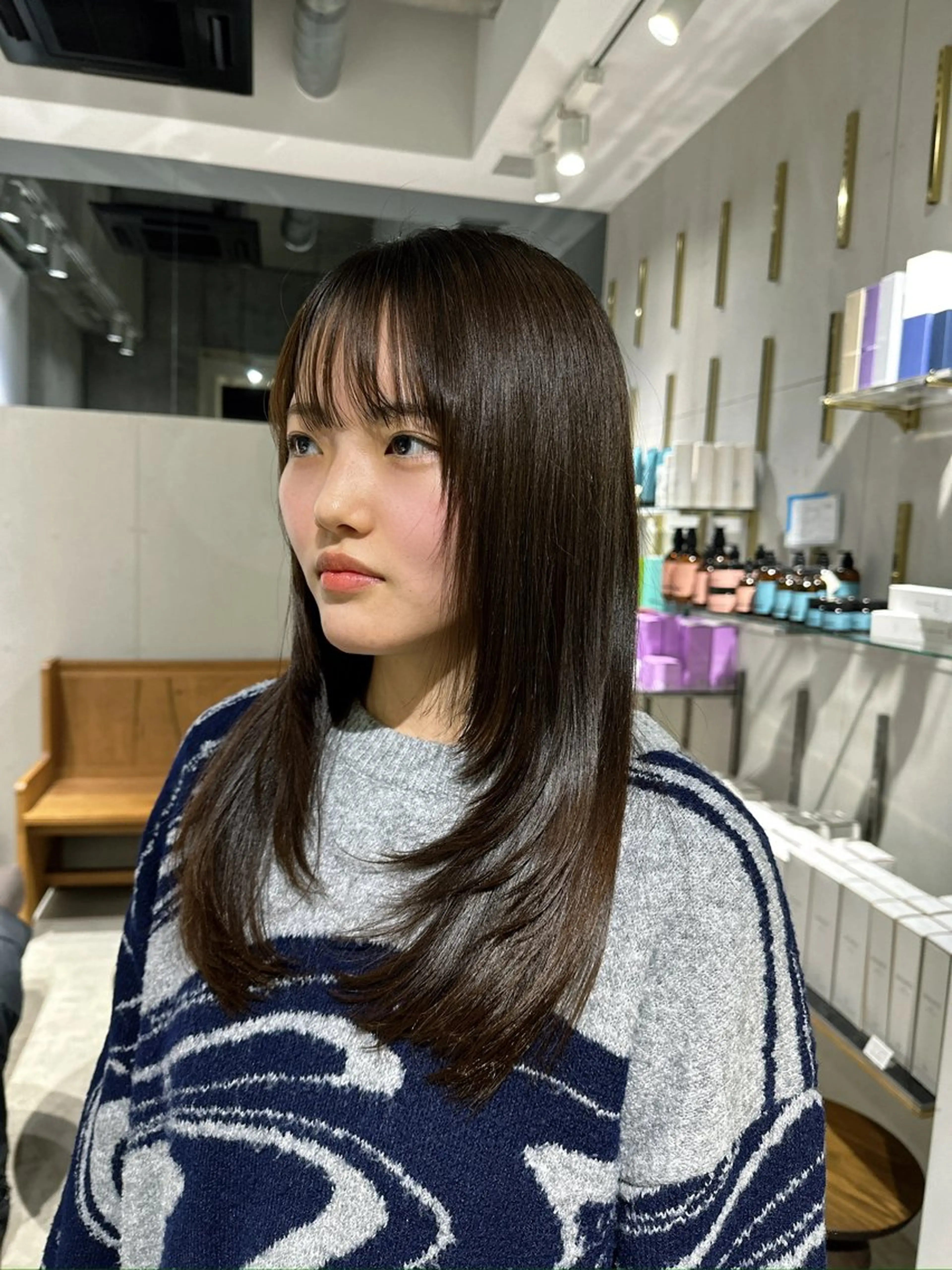 ロング レイヤーカット 似合わせカット milli 佐藤 蓮 🤏のヘアスタイル