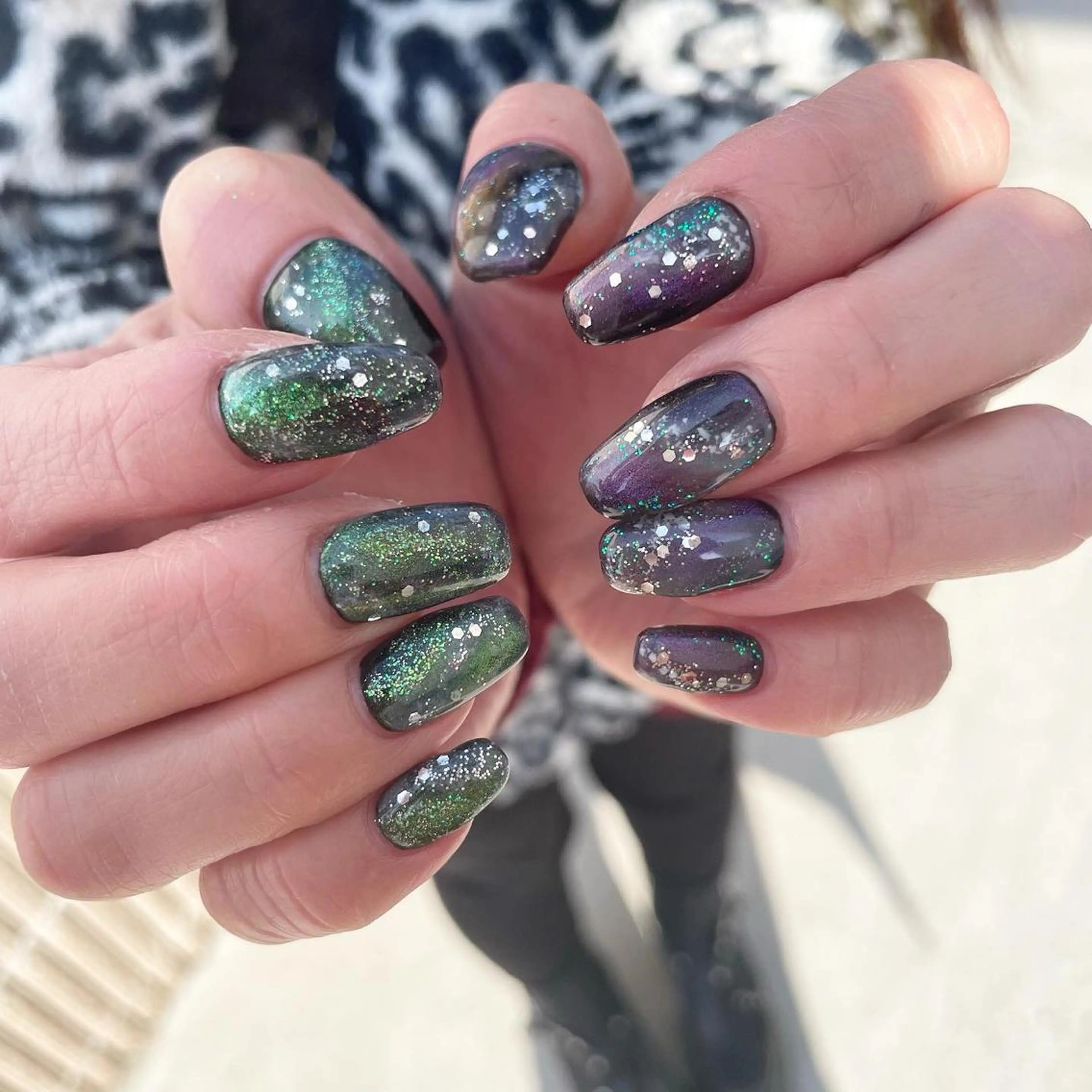 ネイル ハンドネイル Sea  nail by emaのネイルデザイン