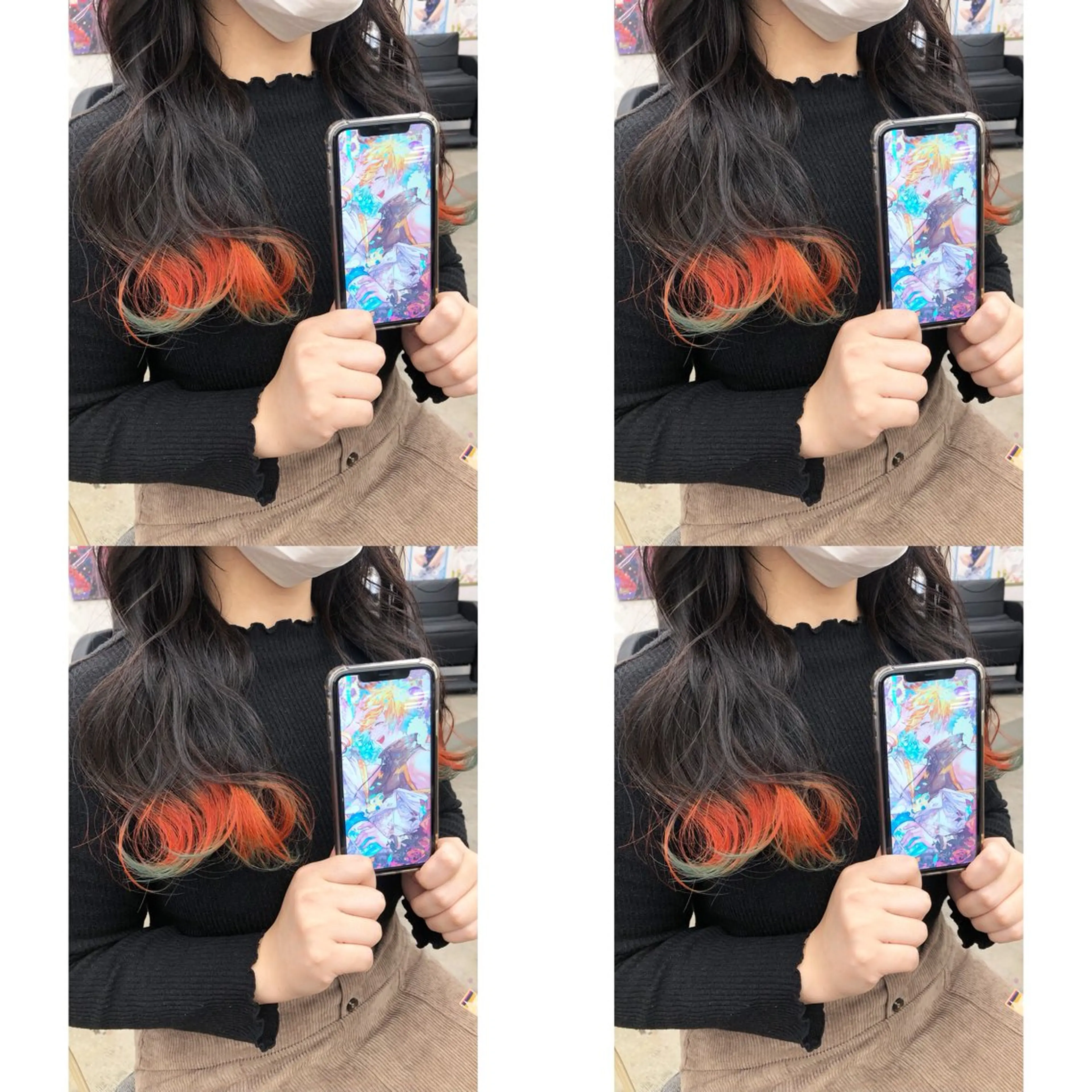 ロング カラー ヘアカラー 推しカラー✨ オタク美容師ユウカのヘアスタイル