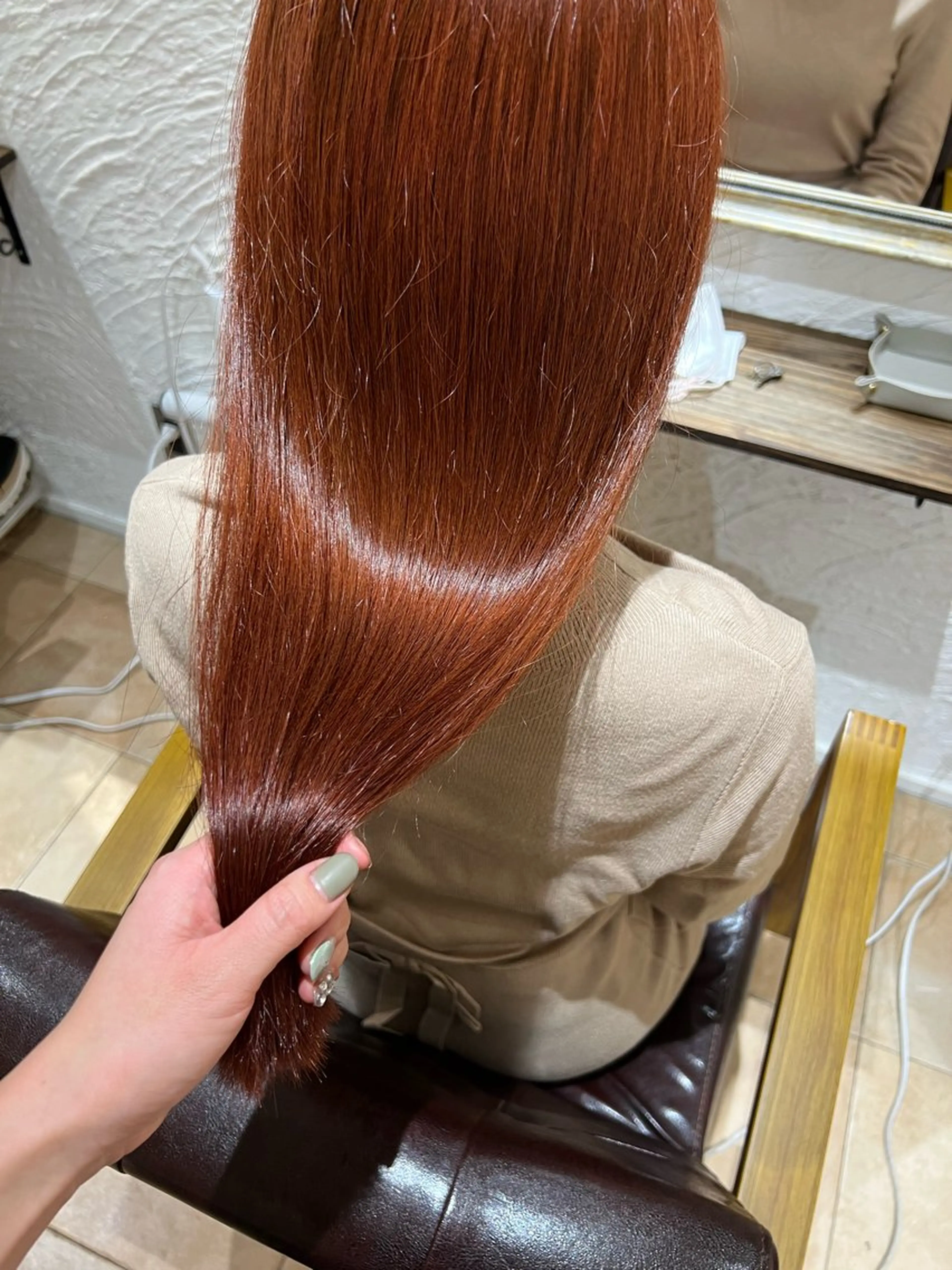 セミロング カラー 🥀韓国ヘア🥀 宮津真菜のヘアスタイル