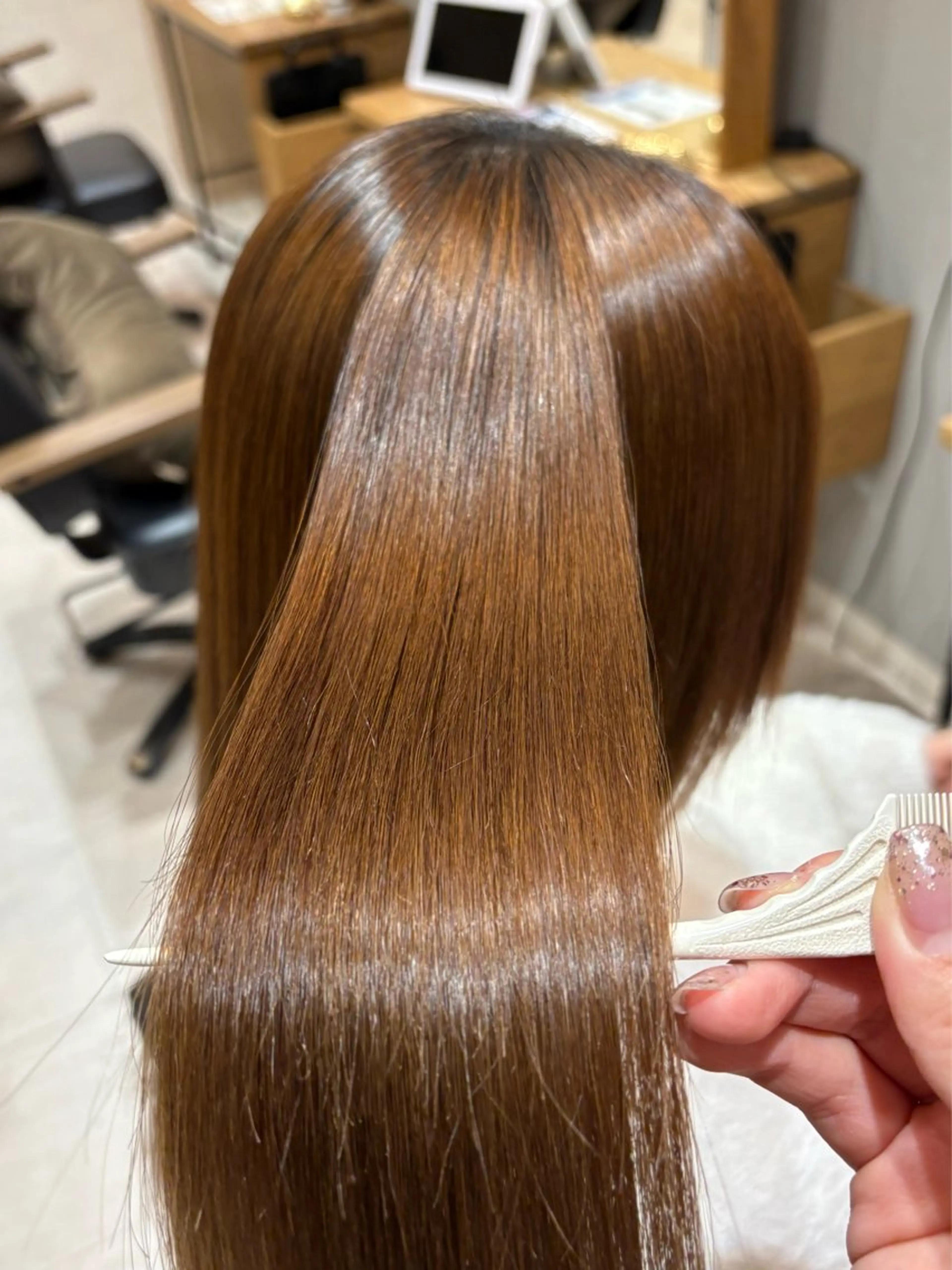 ロング 髪質改善 縮毛矯正 太田 鈴佳のヘアスタイル