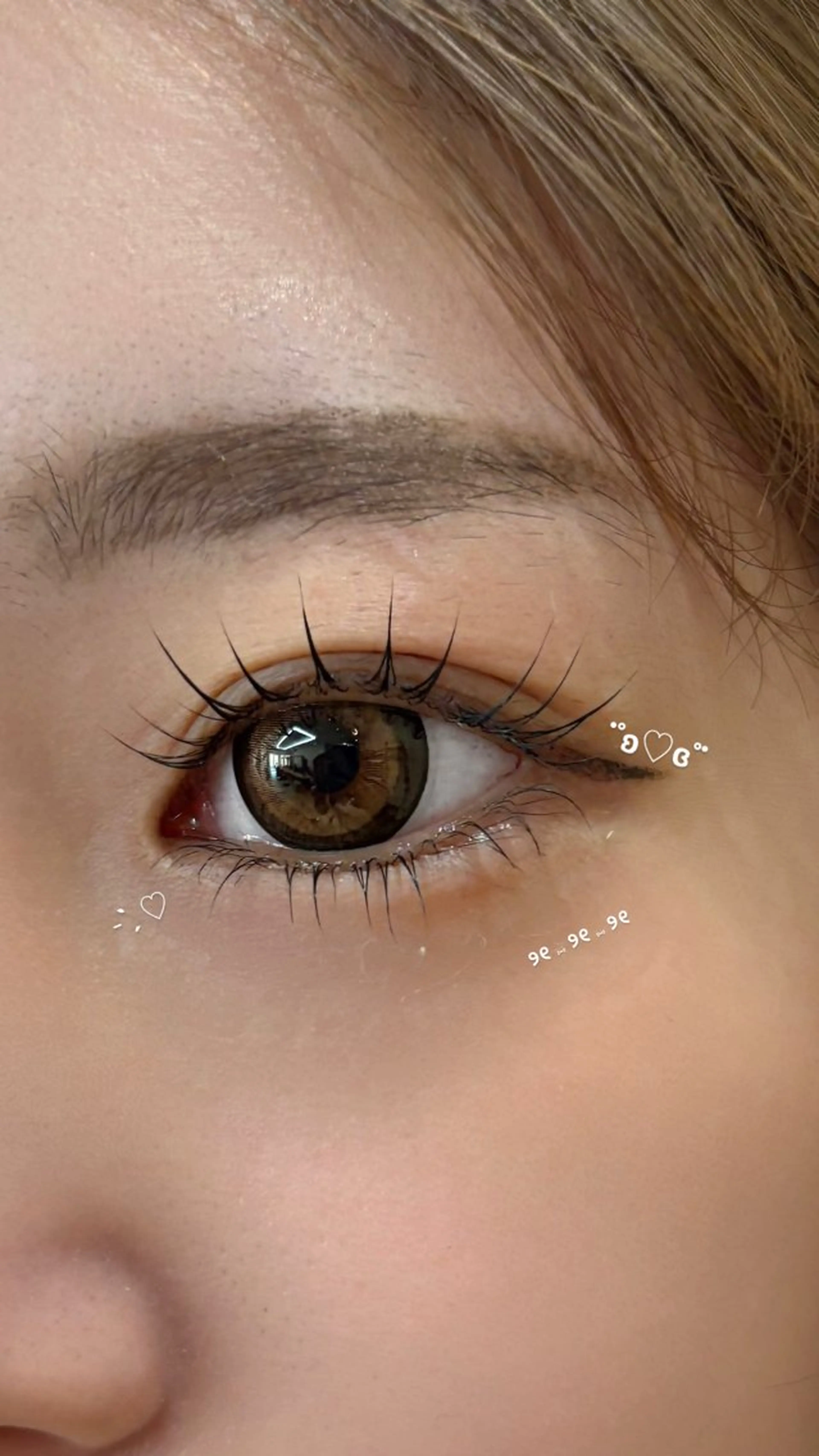 《韓国アイドル風🐣》上下まつげパーマ🎀パッチリ束感仕上げの写真