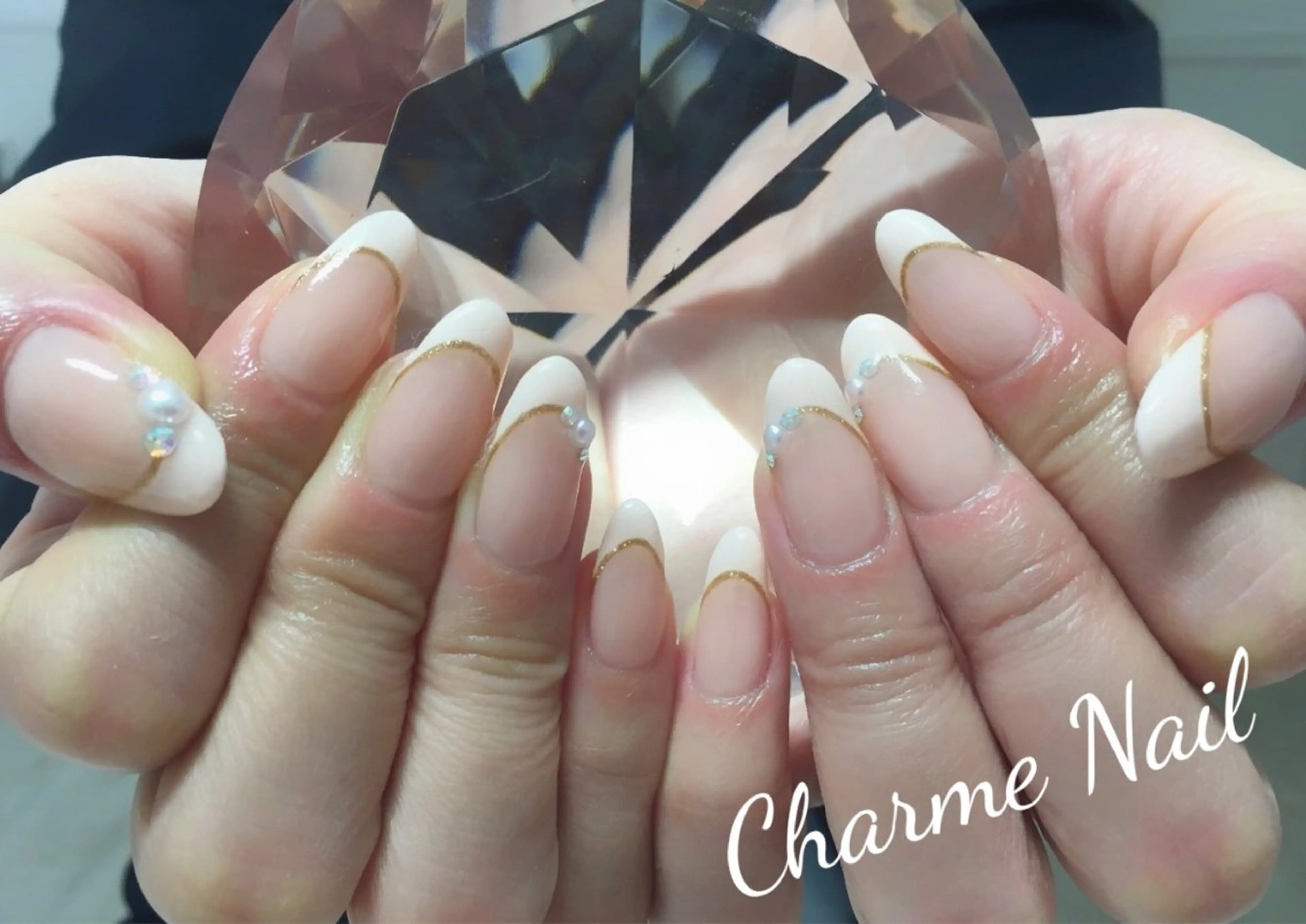 ネイル フレンチネイル フットネイル CharmeNail&Beautyシャルムネイル＆ビューティー所属・シャルムネイル ビューティーのネイルデザイン