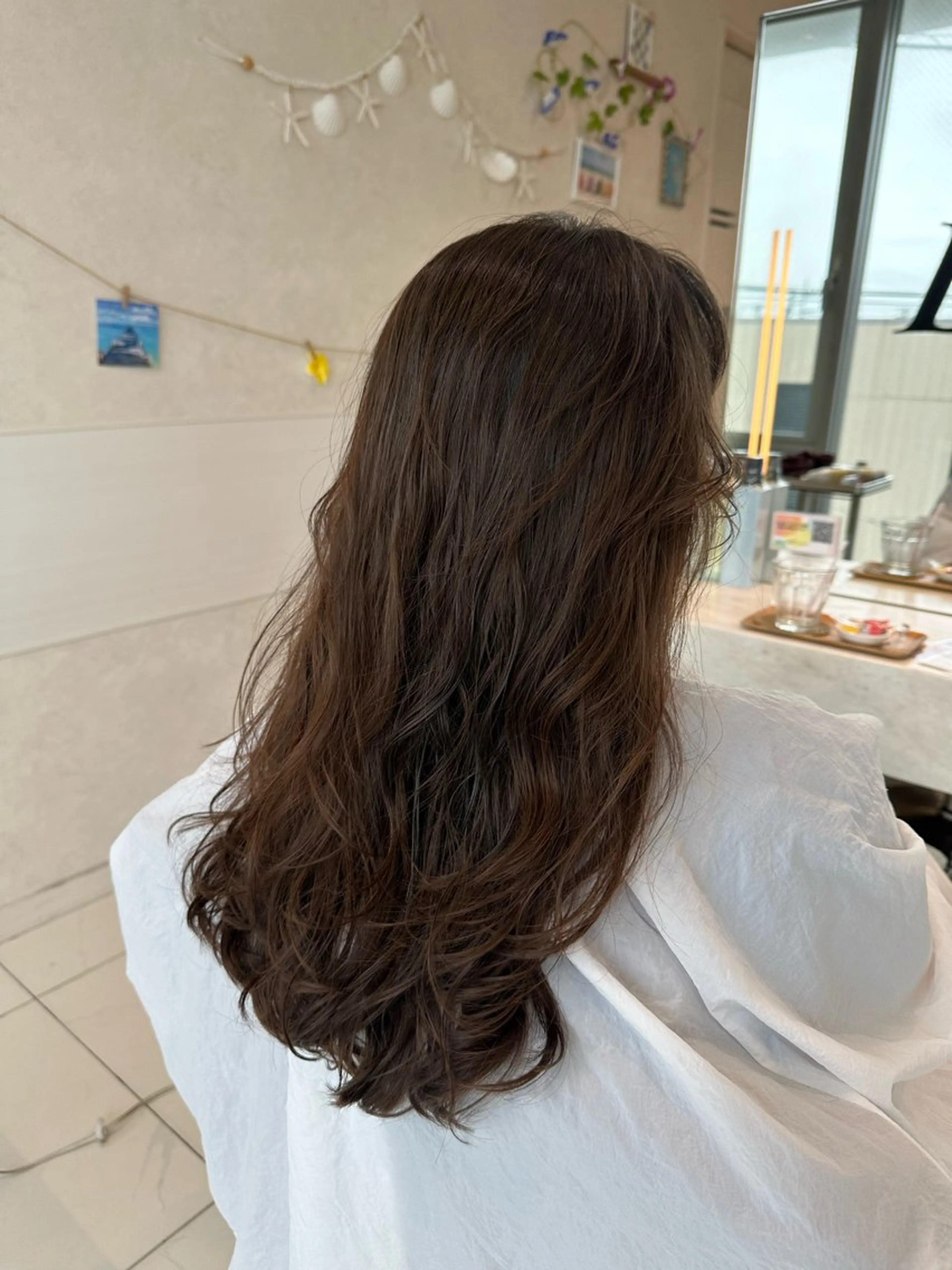 ロング パーマ 似合わせレイヤー 海外風レイヤーmioのヘアスタイル