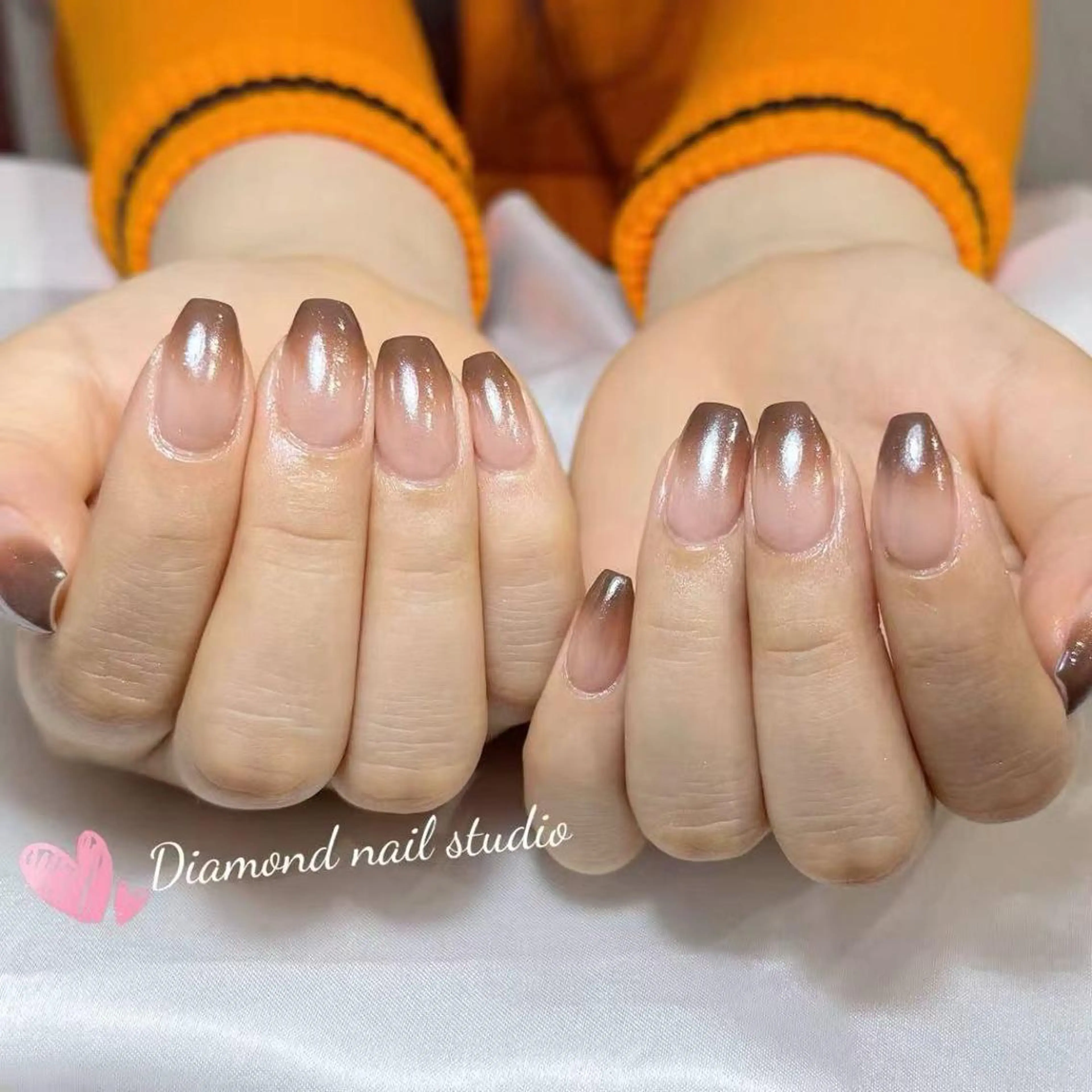 ネイル アートネイル オーロラネイル ガーリー キラキラネイル 韓国ネイル ハンドネイル Diamond NAIL💝のネイルデザイン