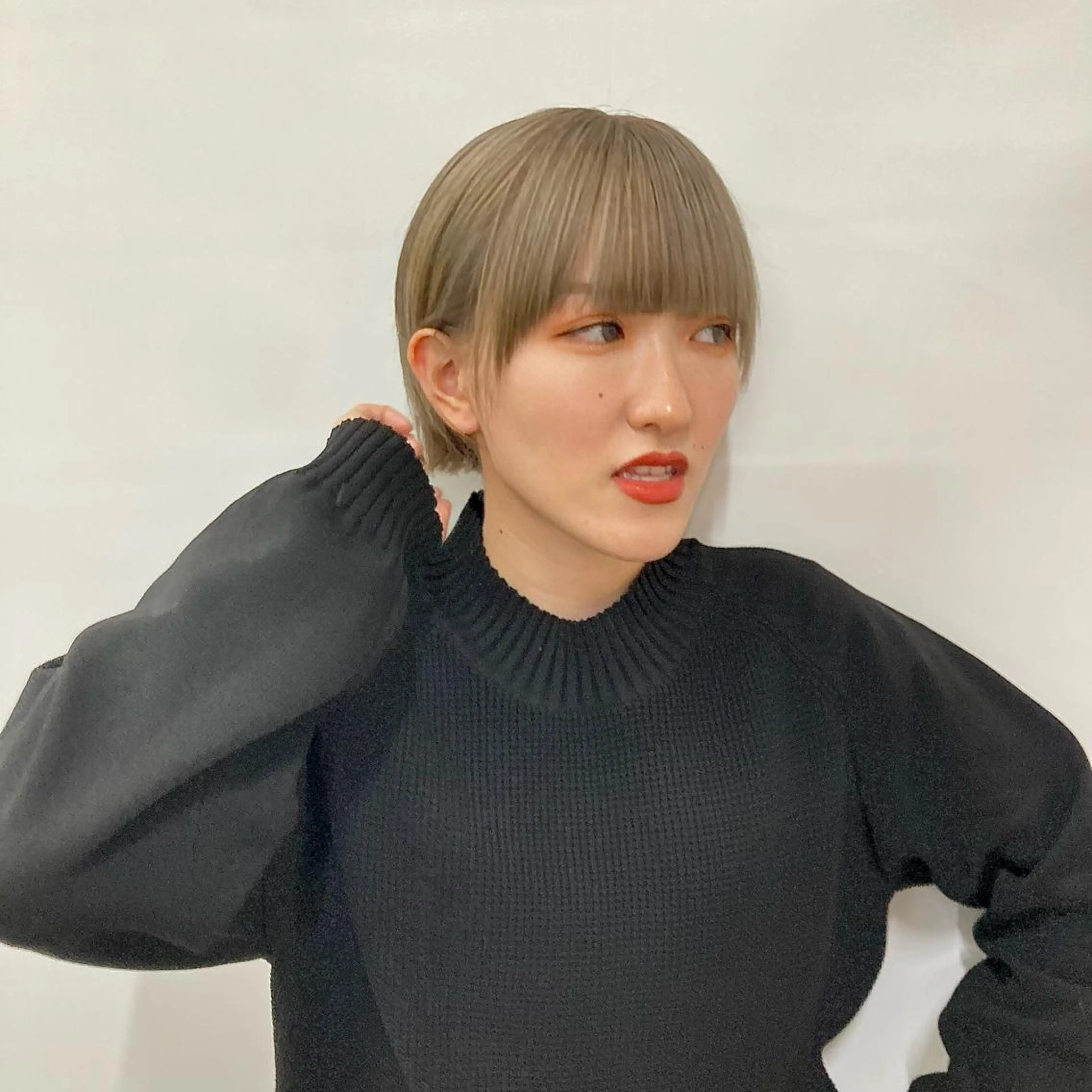 ショート カラー ウルフレイヤー エクステ/kokiのヘアスタイル