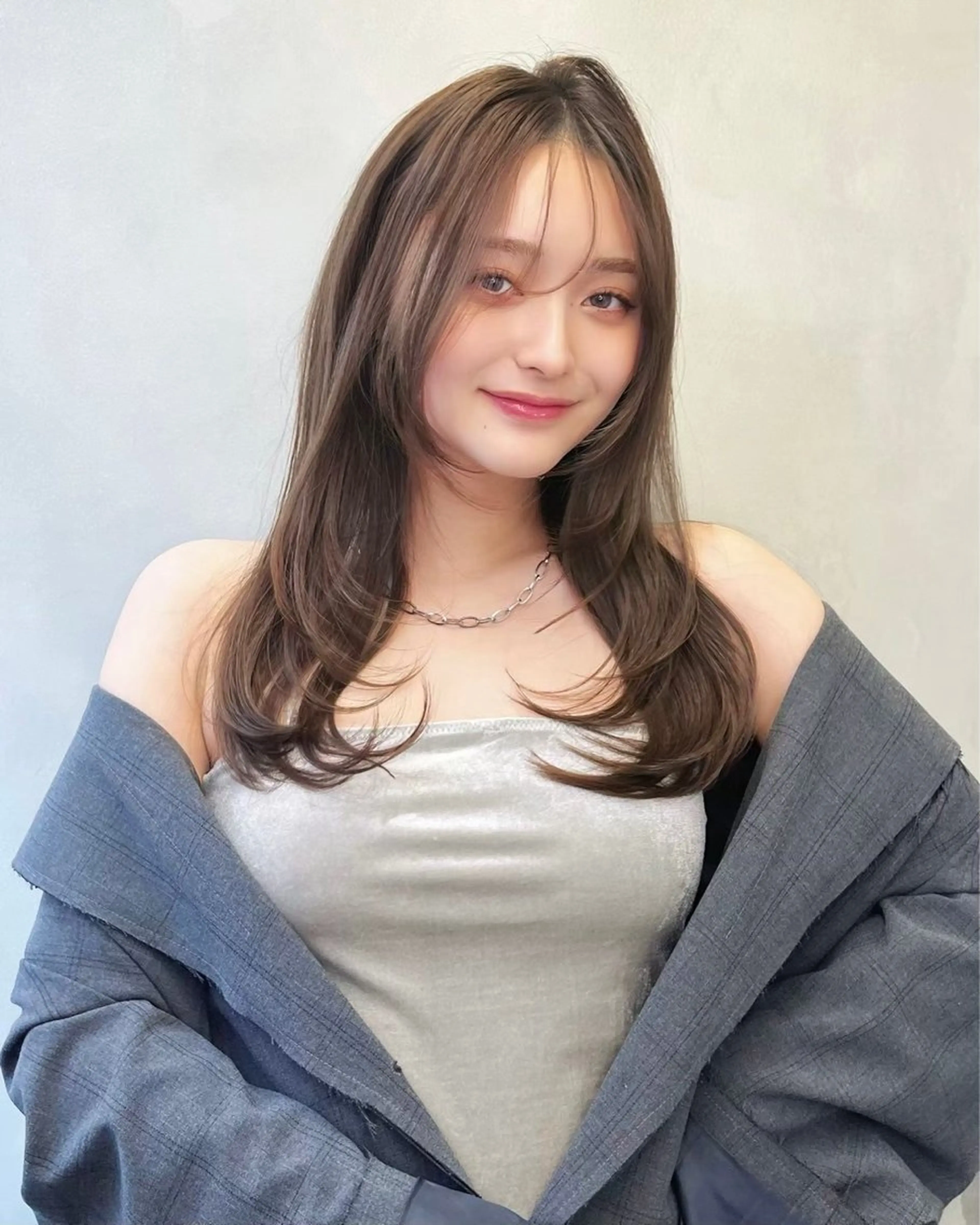 ロング 大宮🫧艶カラー🩵 YUIのヘアスタイル