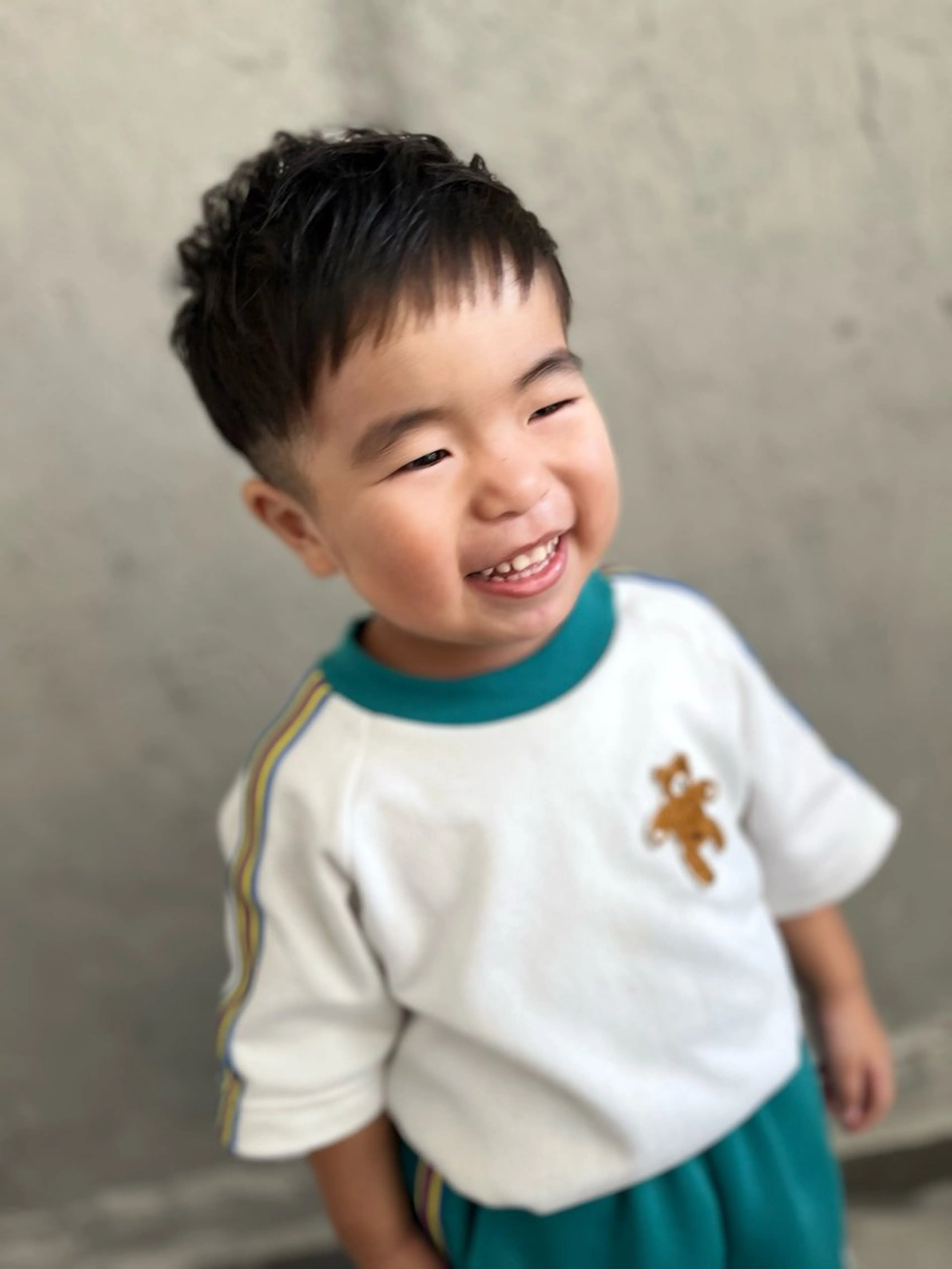 ショート メンズ キッズ カット Mariana雛/ 西大分/ハイライトのヘアスタイル