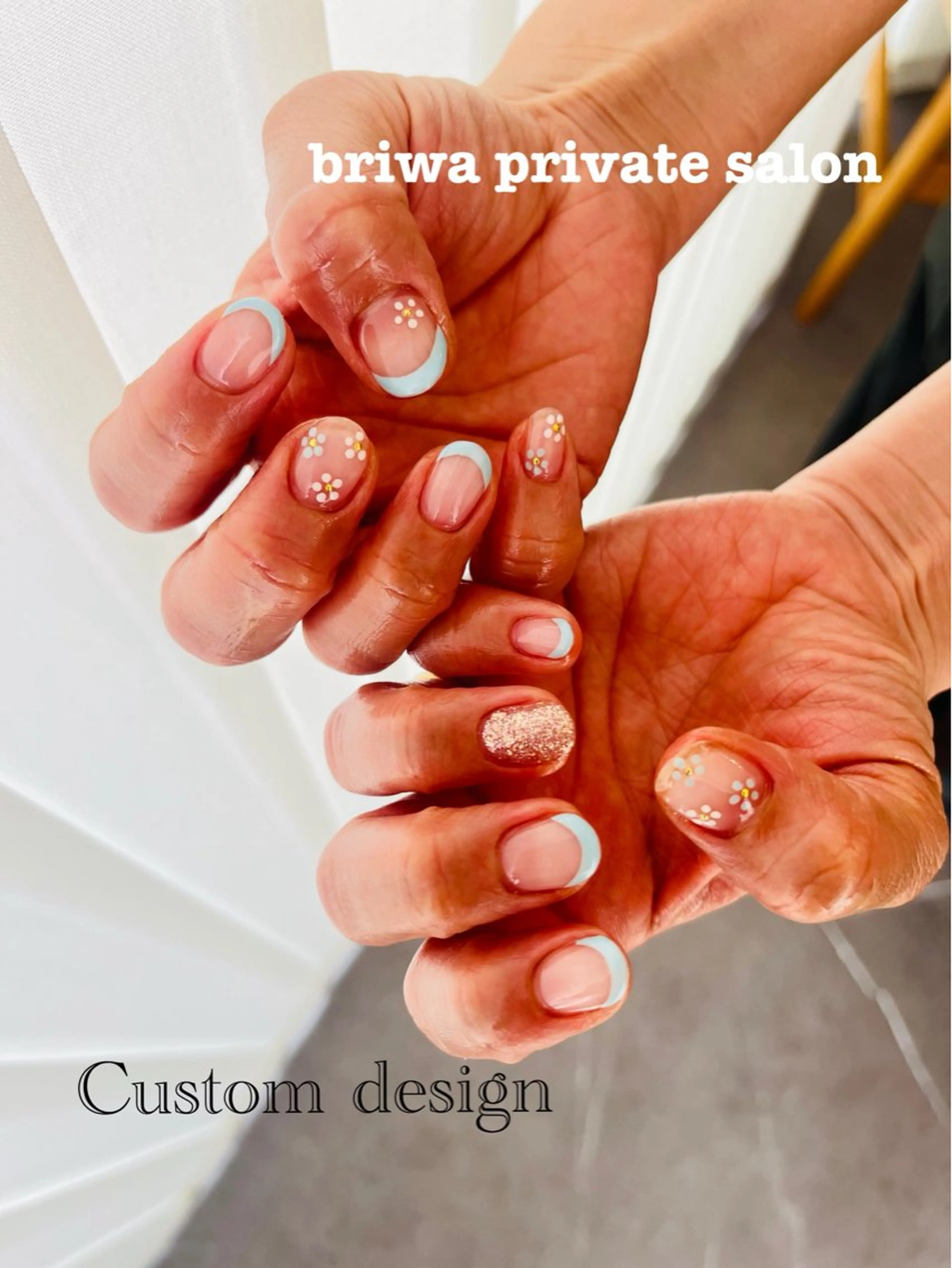 ネイル フレンチネイル Briwa✨nail 💅enoi ❤︎のネイルデザイン