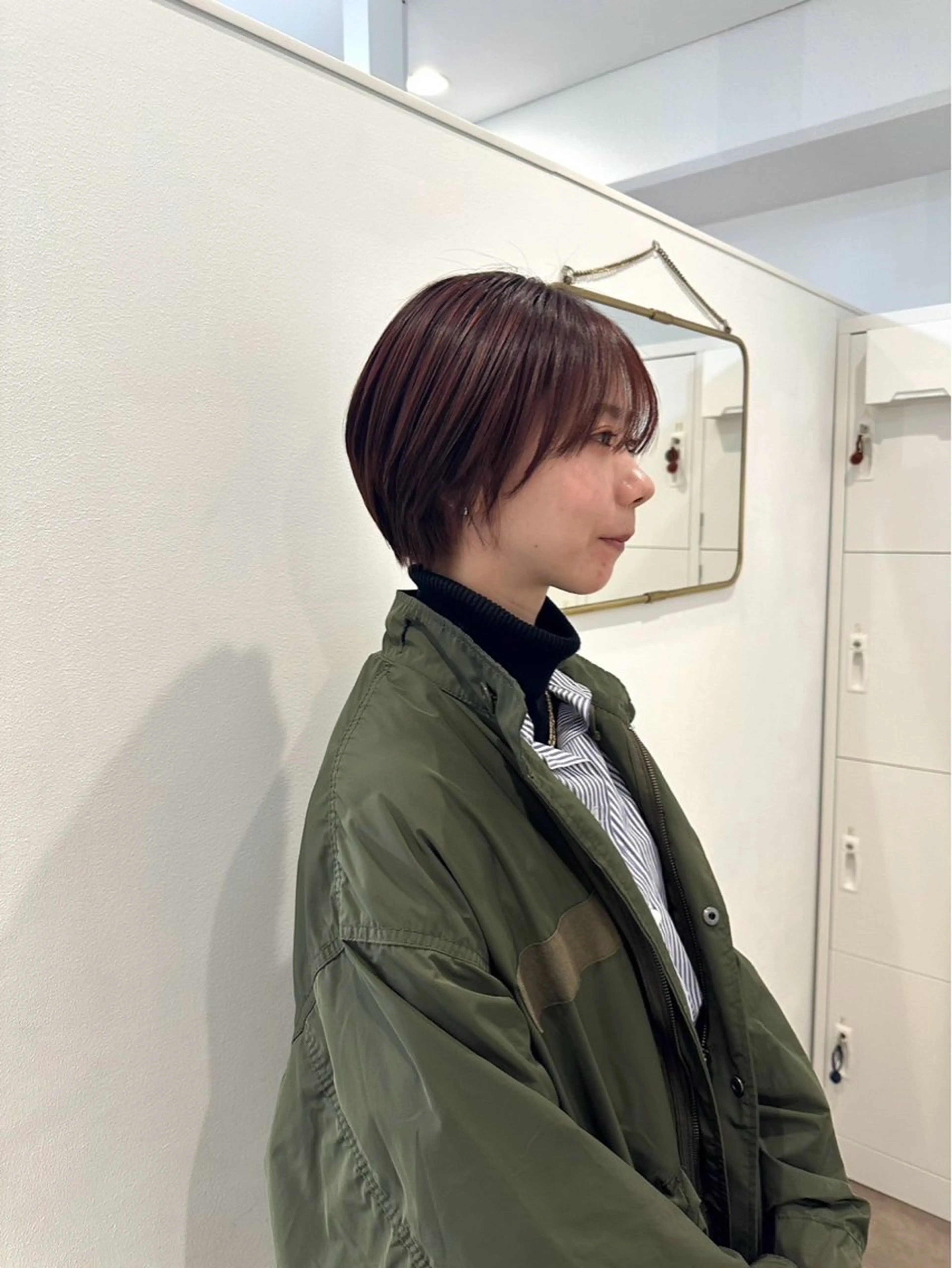 ショート ショートヘア オリーブ/ ナカミネアキナのヘアスタイル