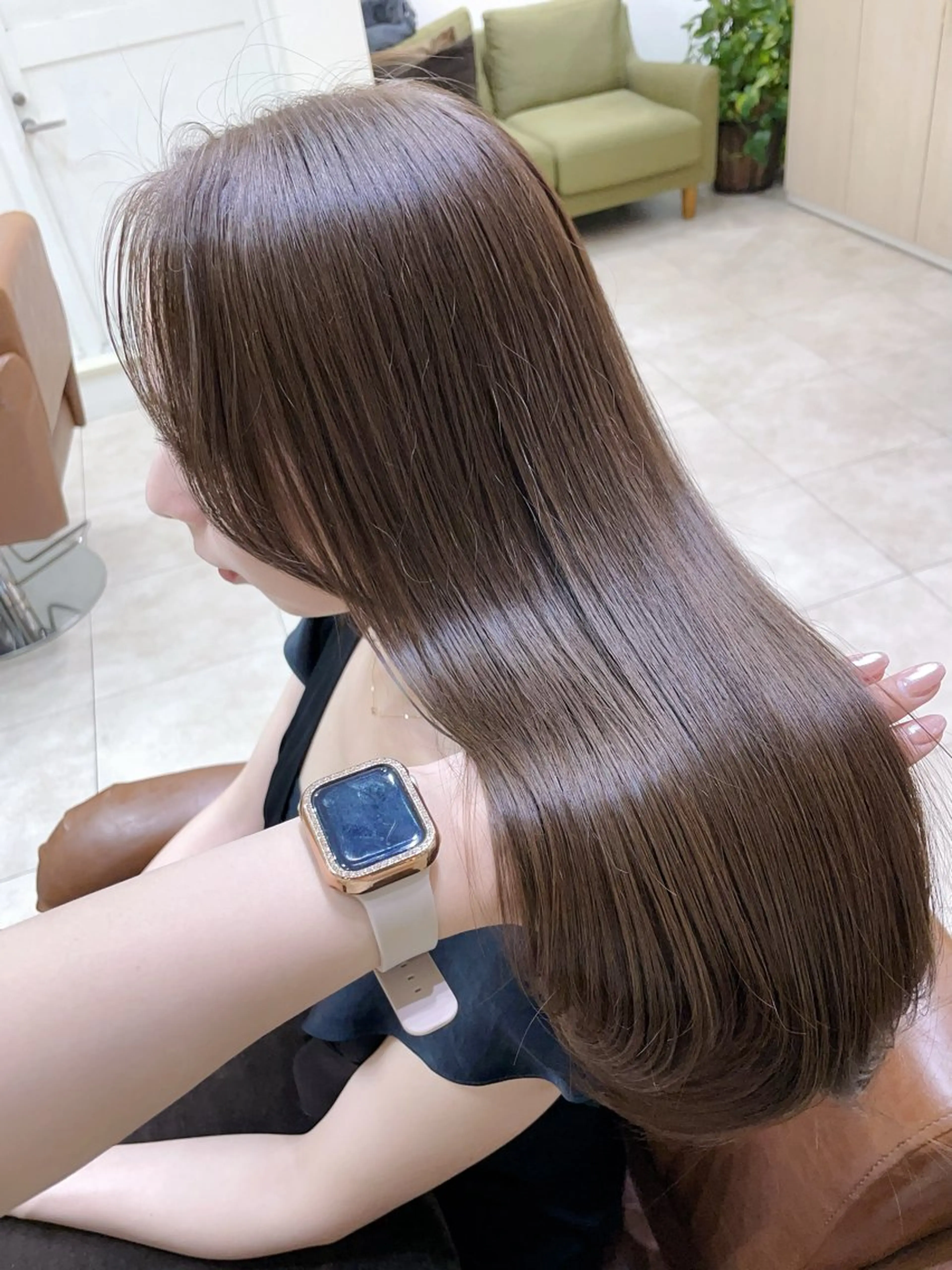 ロング カラー カット ヘアカラー トリートメント 村山 茉衣のヘアスタイル