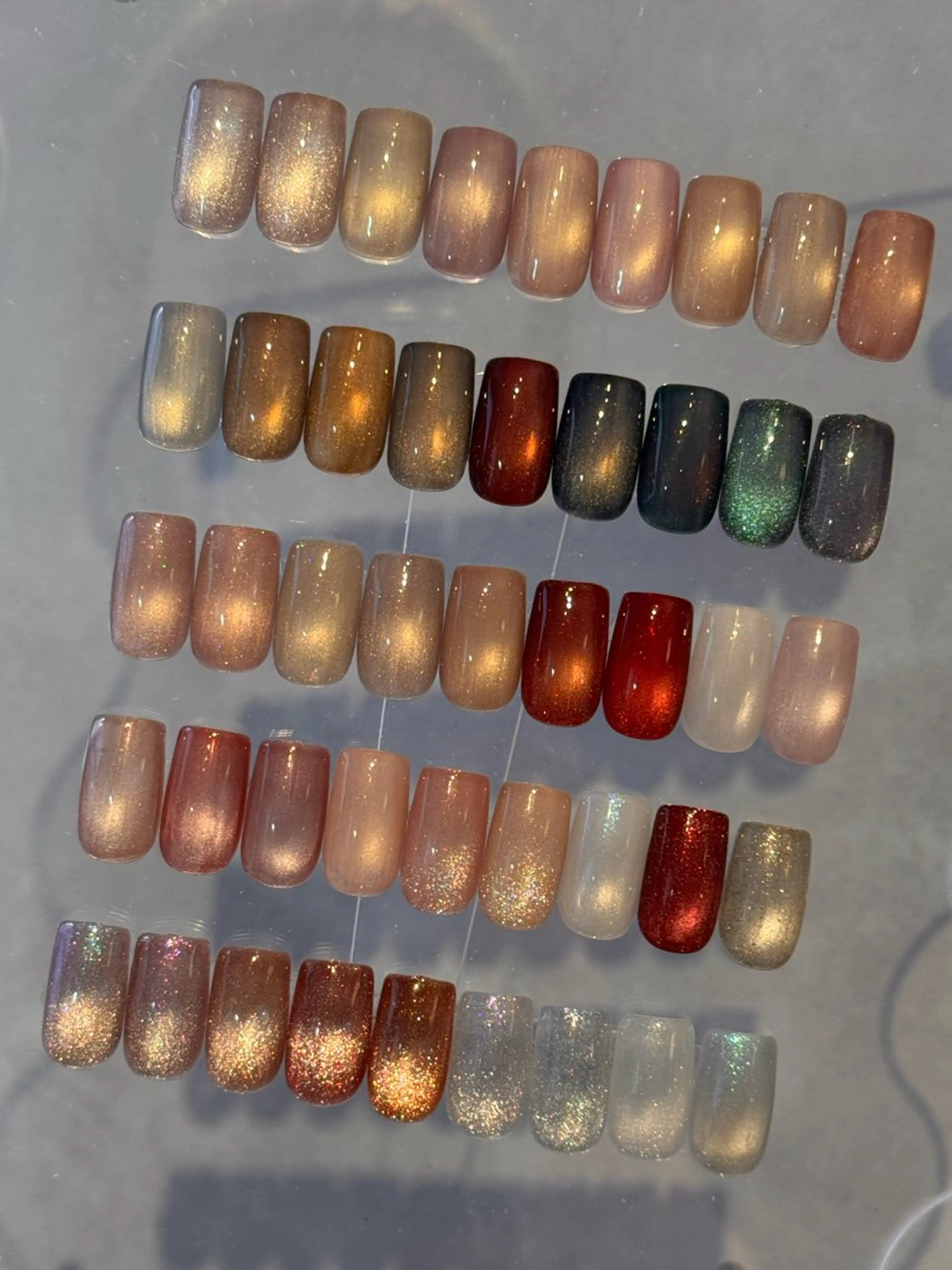 ネイル クリアネイル フラッシュネイル フラッシュマグ フレンチネイル マグネットネイル Luana所属・Luana nailのネイルデザイン