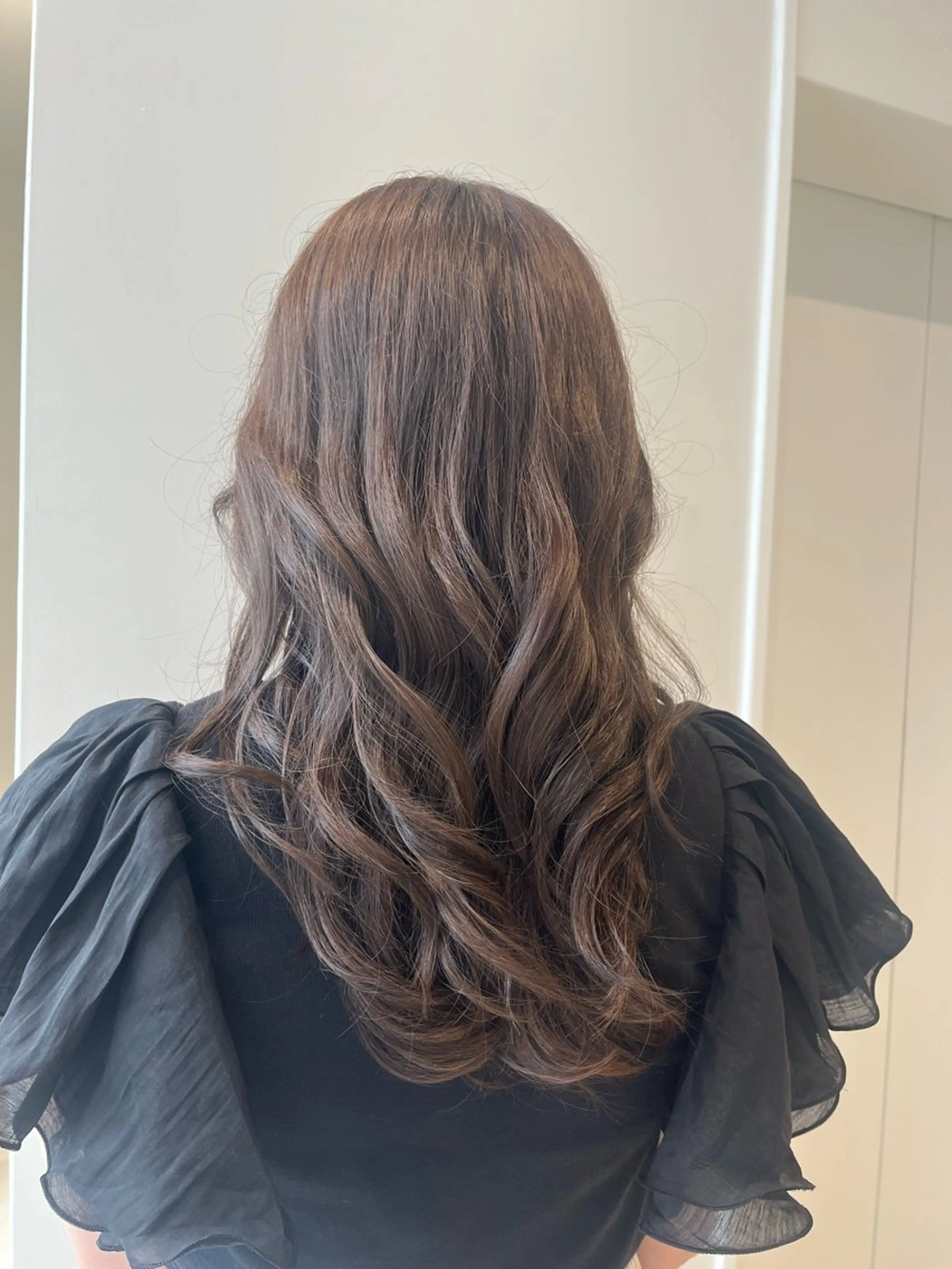 ロング カラー ヘアアレンジ 名駅/大人韓国ヘア 艶カラー/Rihoのヘアスタイル