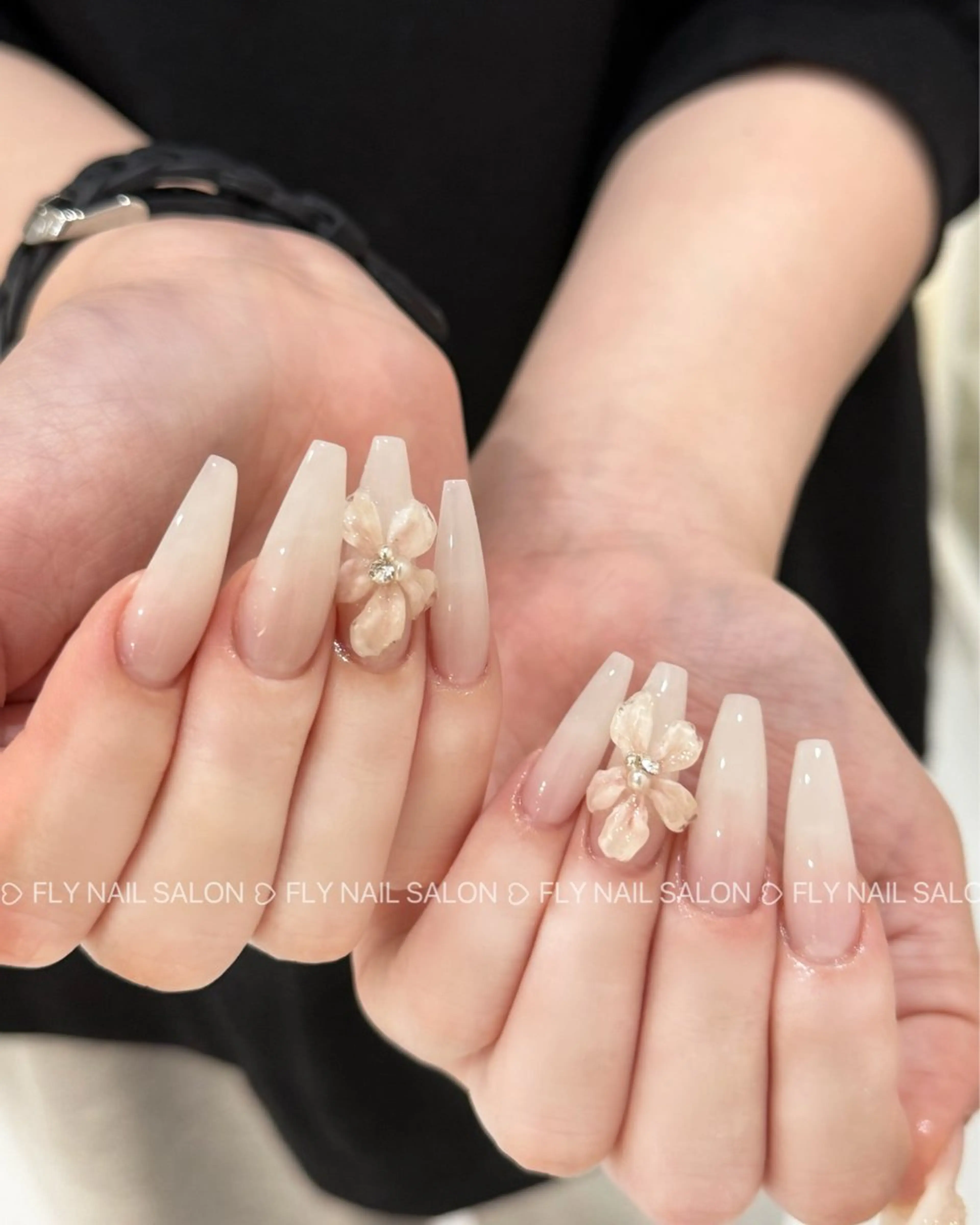 ネイル 韓国ネイル 春ネイル ネイルチップ ワンホンネイル FLY Nail Salonのネイルデザイン