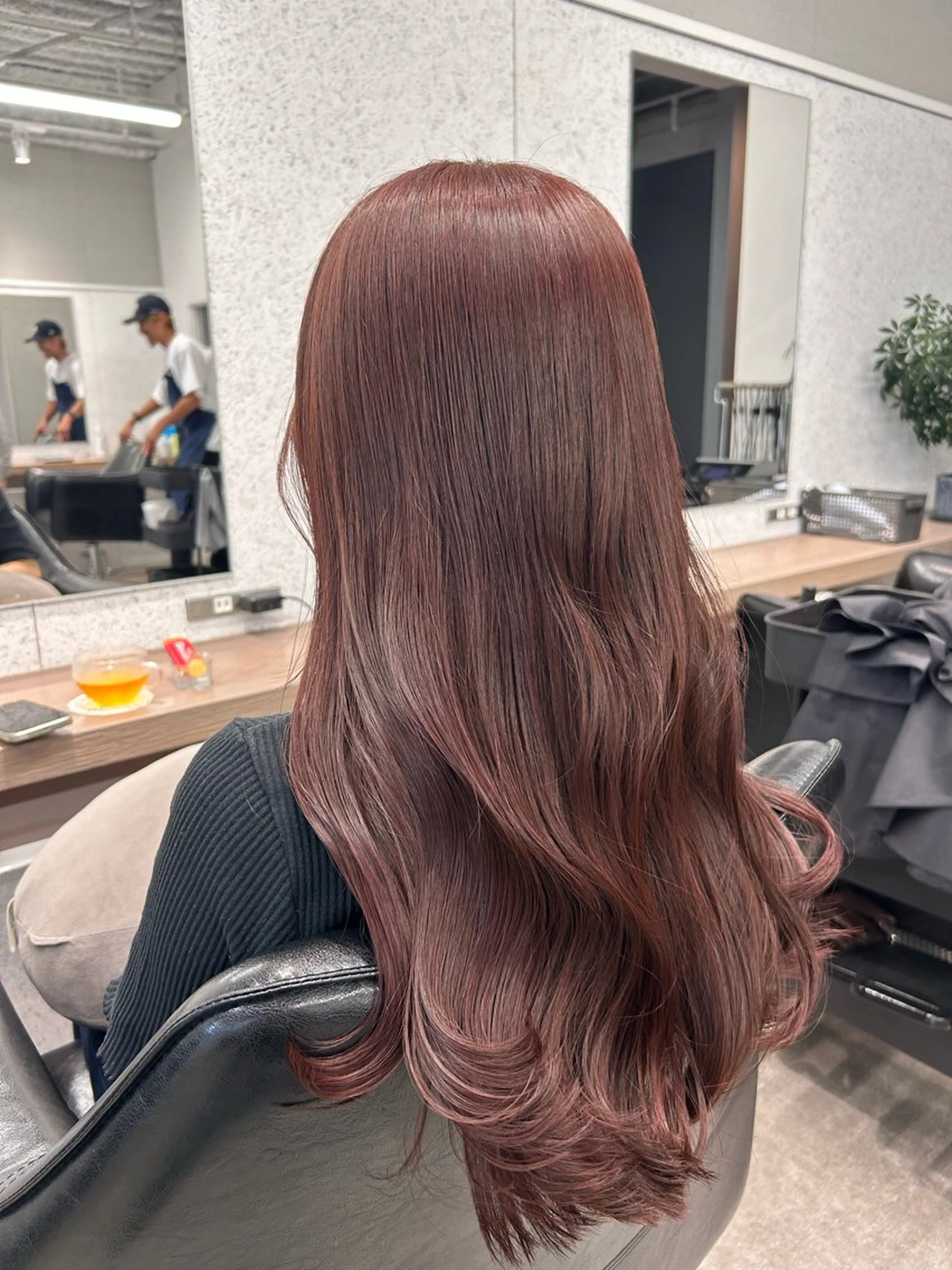 カラー ブリーチ ブリーチなしカラー ピンクカラー ボブ/透明感カラー/ 髪質改善/🌙/ルナのヘアスタイル