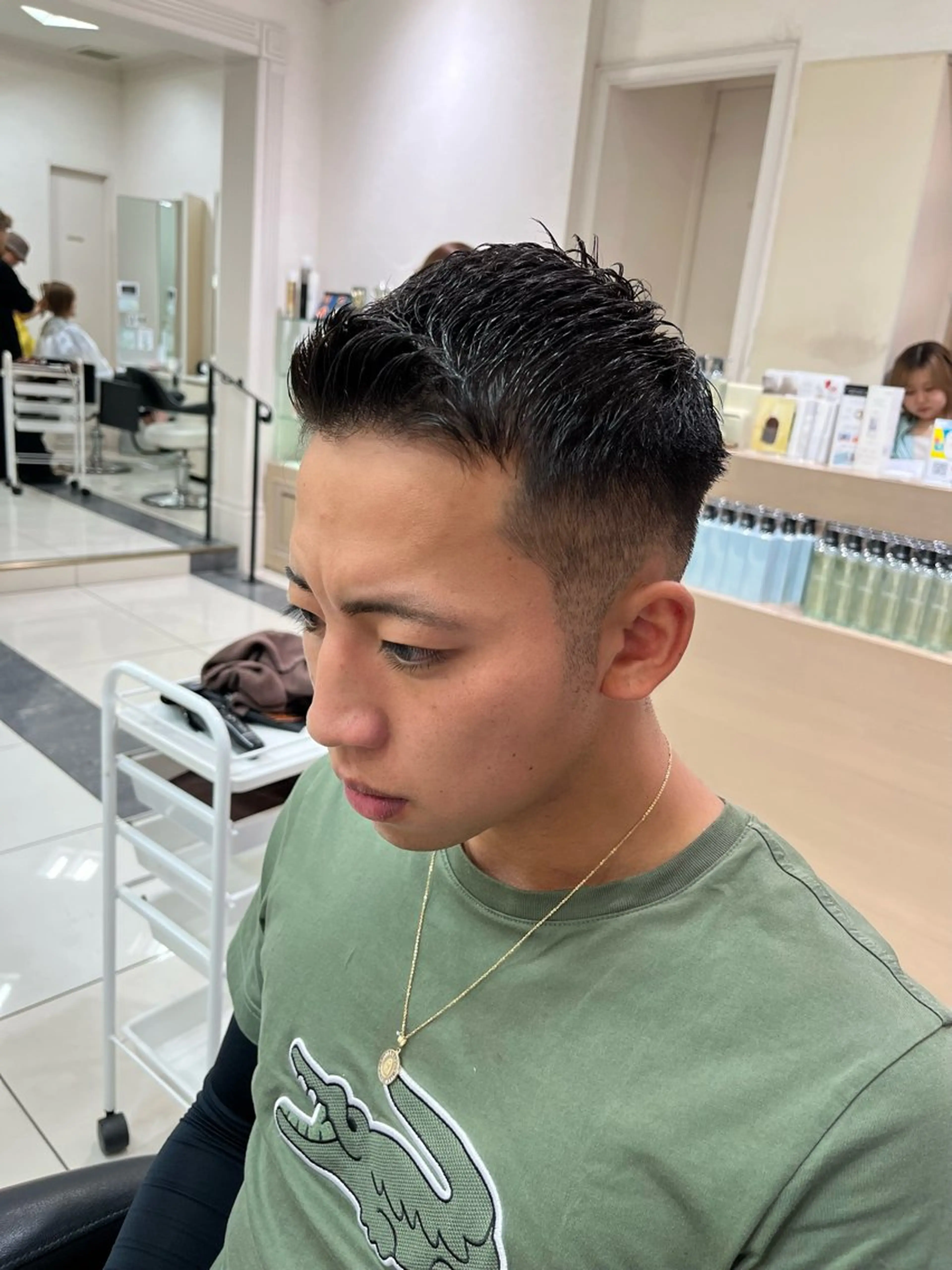 メンズ フェードカット カット バレイヤージュ/ヘア アレンジ/shionのヘアスタイル