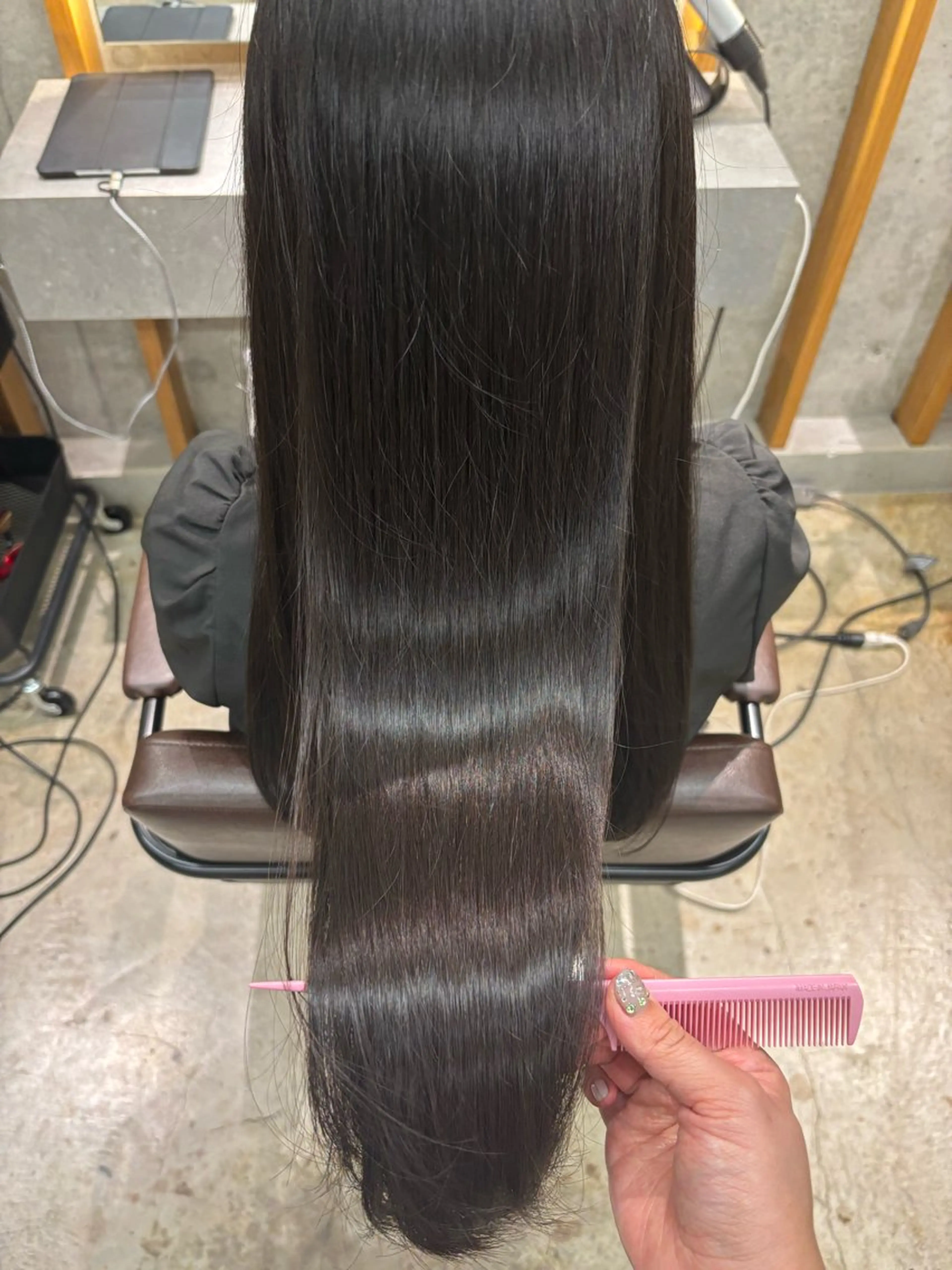 ロング 髪質改善 トリートメント トリートメント 飯田 優恵のヘアスタイル