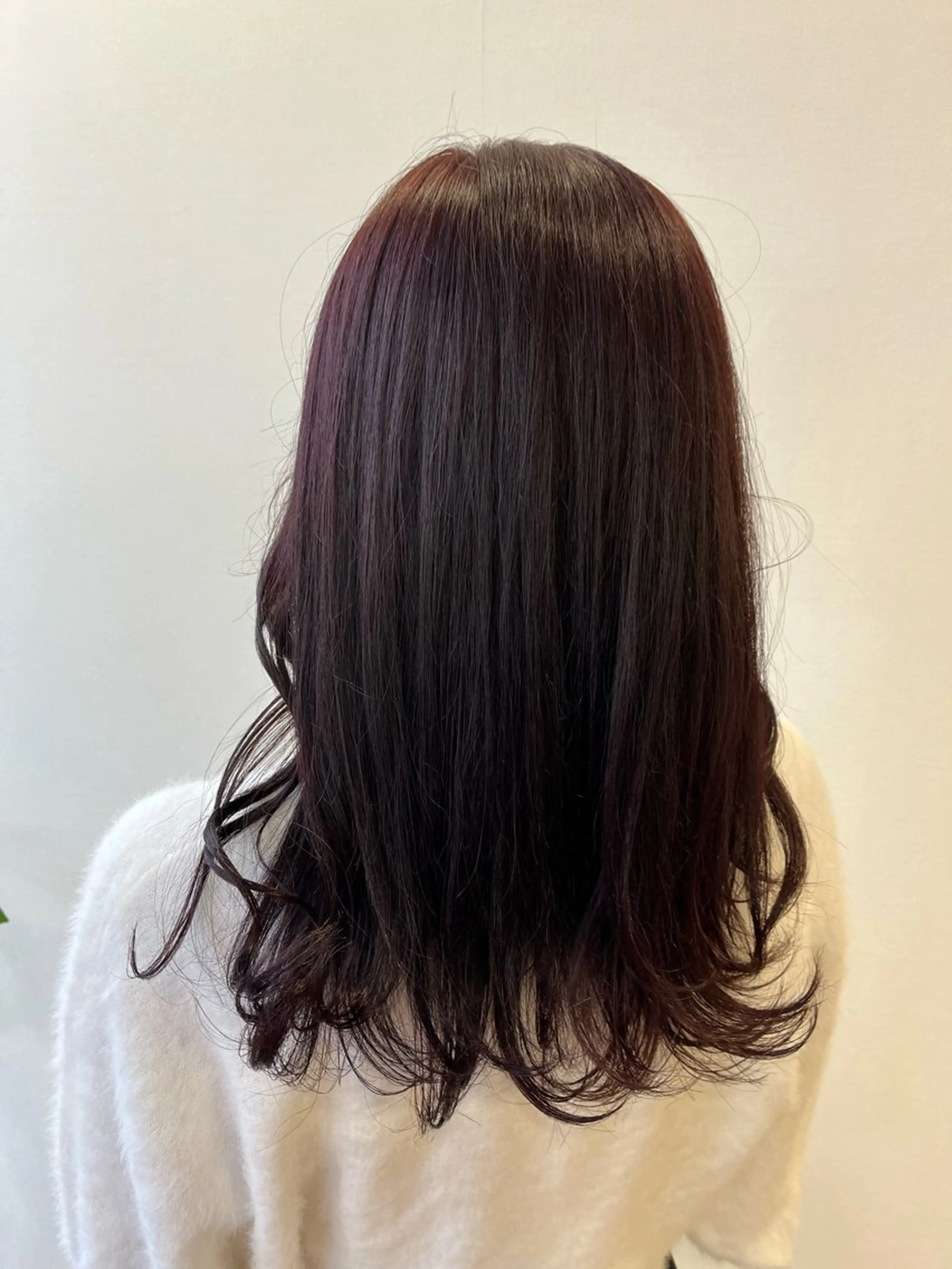 セミロング レッドブラウン anon所属・田中 結月のヘアスタイル