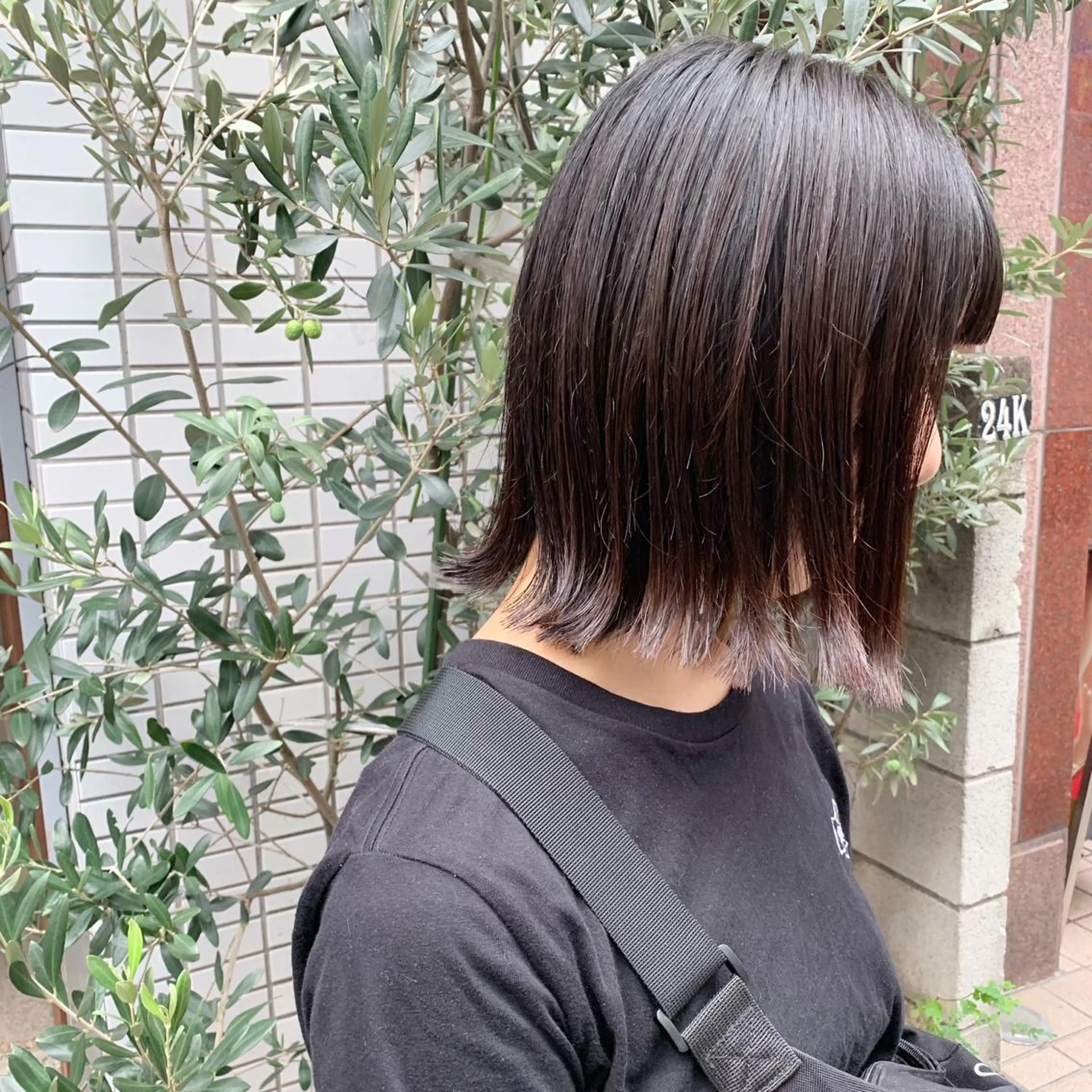 ミディアム カラー ヘアアレンジ 🫧透明感カラー/ ボブ/小笠原汐海🪽のヘアスタイル