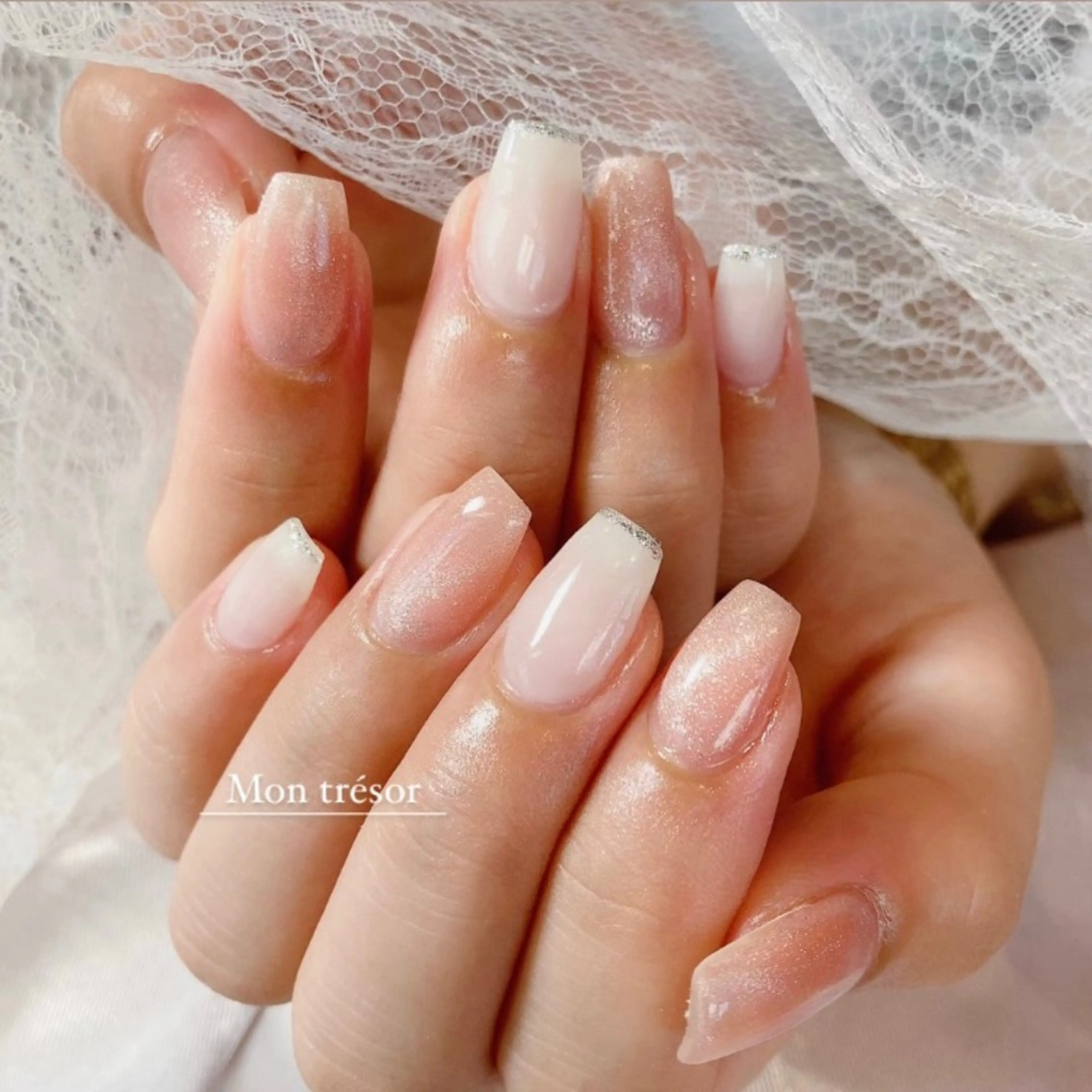 ネイル オフィスネイル シンプルネイル Mon trésor所属・Montrésor 名古屋ネイルサロンのネイルデザイン