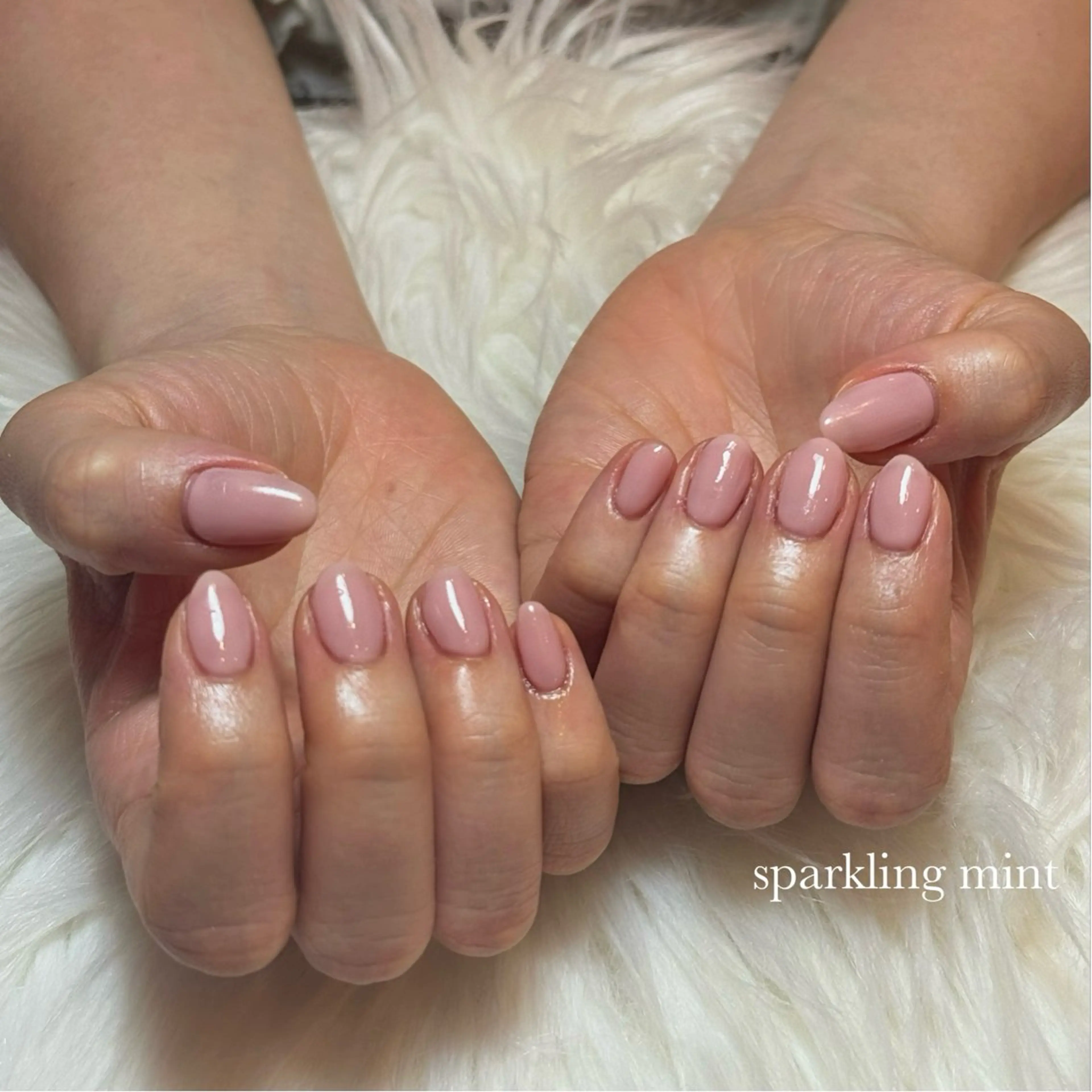 ネイル ピンク sparkling mint【スパークリングミント】所属・natsuki 🎀💎モデル様募集のネイルデザイン