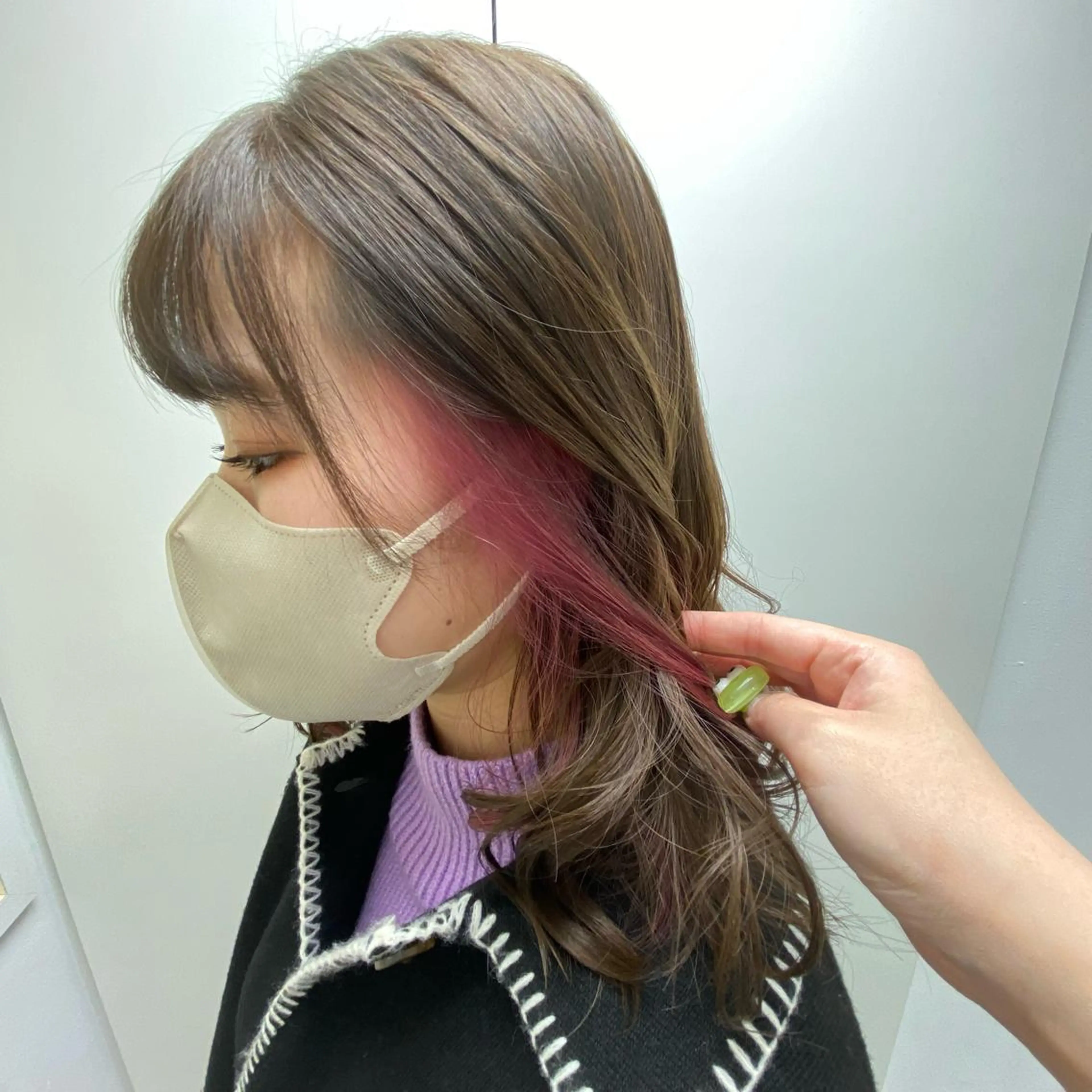 【ブリーチ有】インナーカラー＋トリートメントの写真