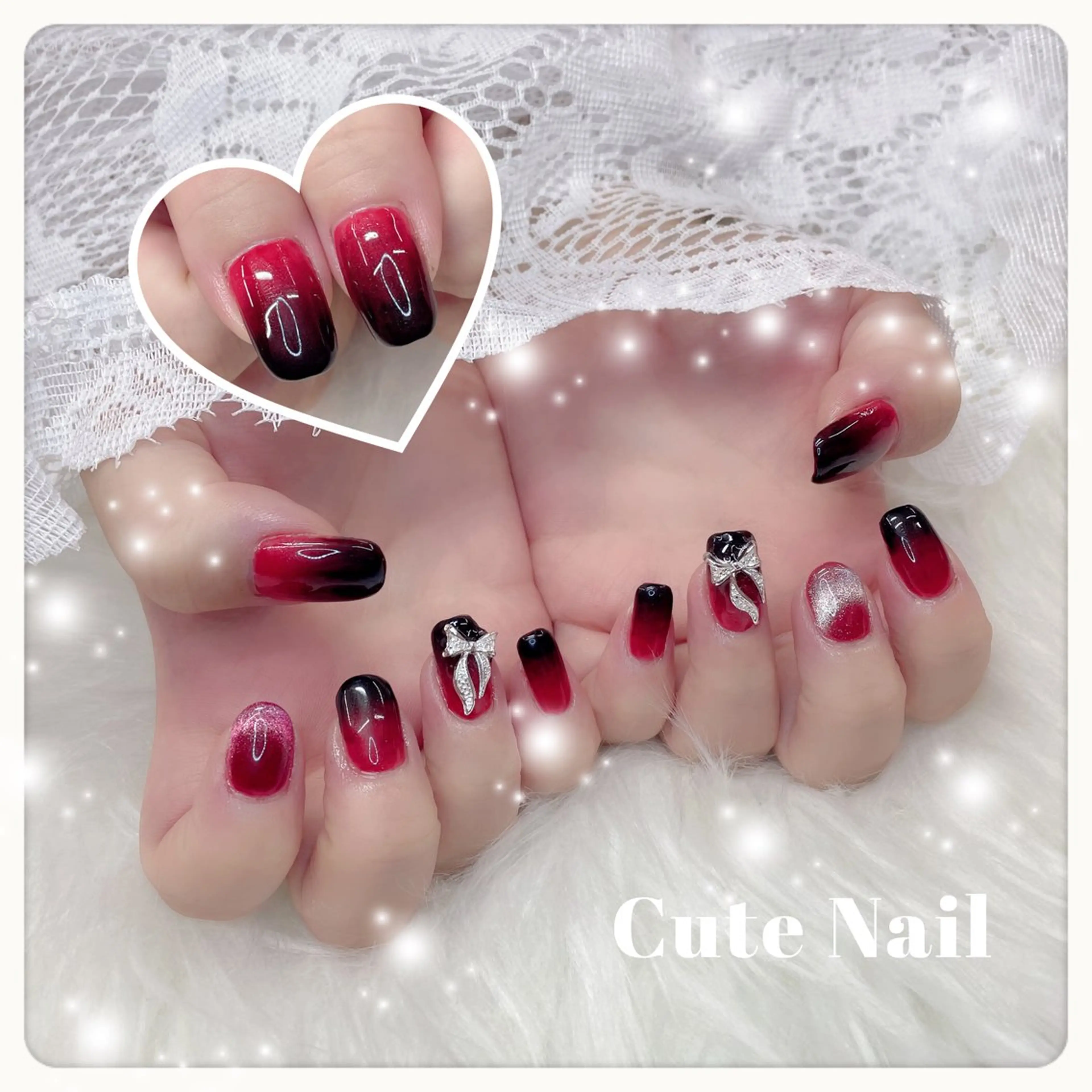 ネイル GO TODAY SHAiRE SALON原宿 Liber所属・️🫧もこ 艶感ネイル🫧のネイルデザイン