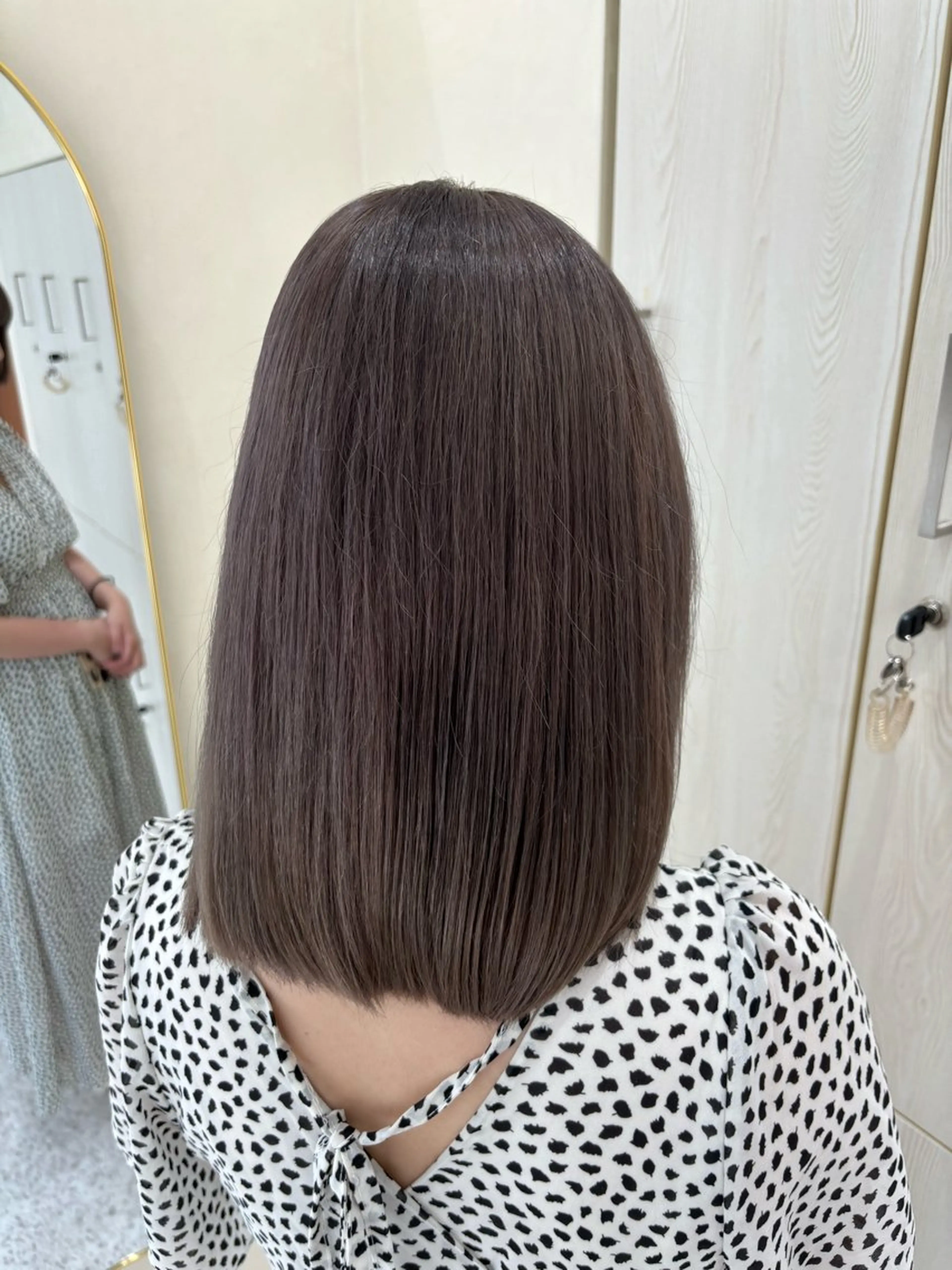 カラー グレージュ ラベンダーカラー ラベンダーグレージュ ラベンダーグレー 🤍髪質改善🤍 MOMOKAのヘアスタイル