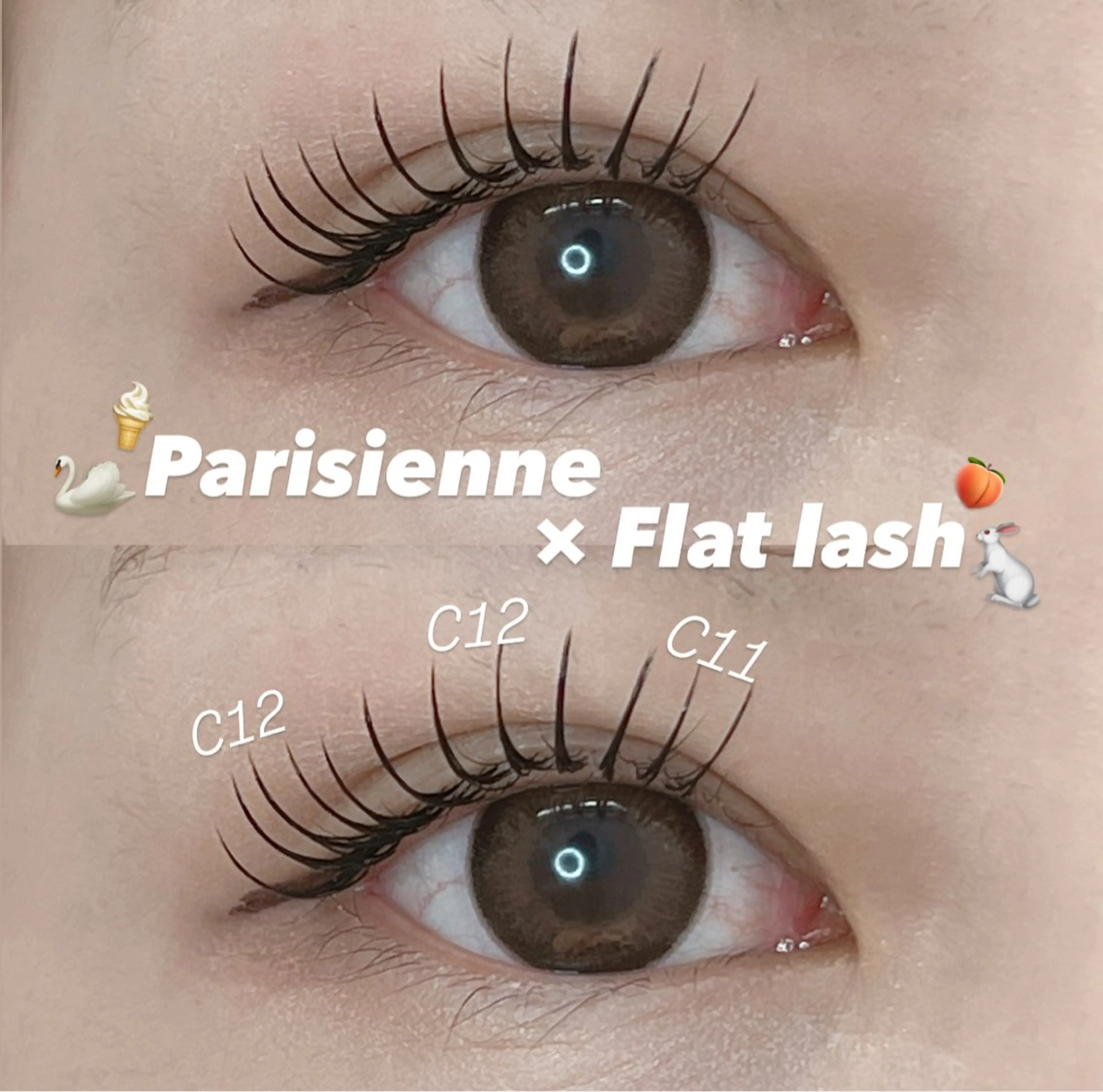 🩰パリエク(フラットラッシュ)​〜​120本☁️❕※付け足し不可、オフあり可(💌で有無お願いします)の写真